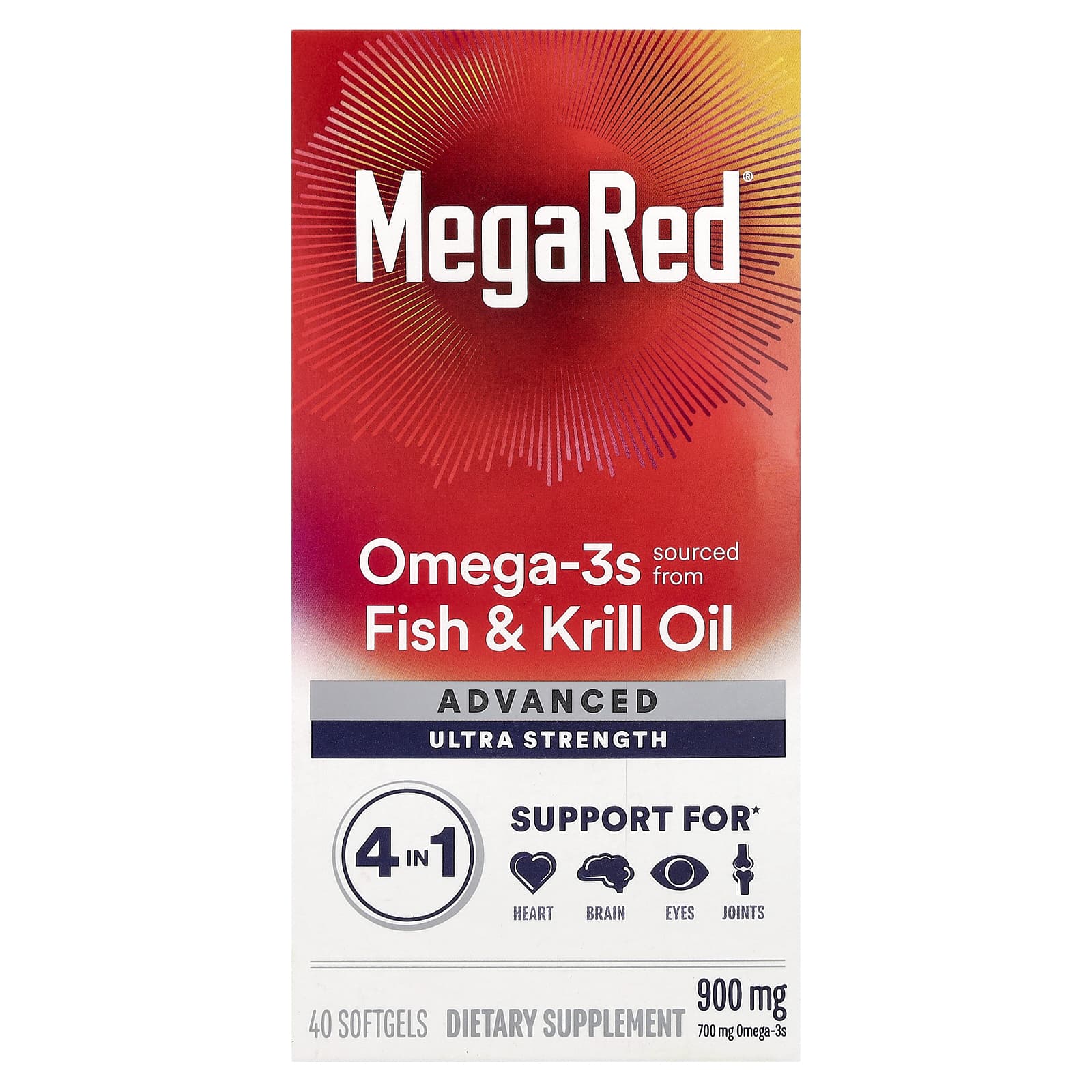 Schiff MegaRed, Ultra Strength – 40 capsules molles — Tunisie