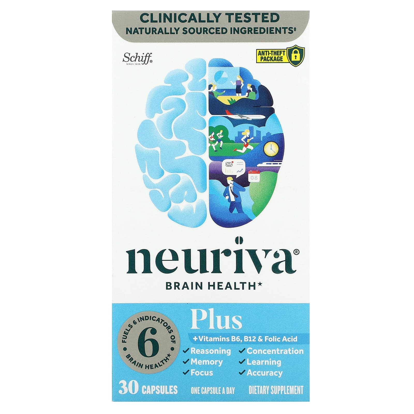Schiff Neuriva Brain Health – 30 gélules — Tunisie
