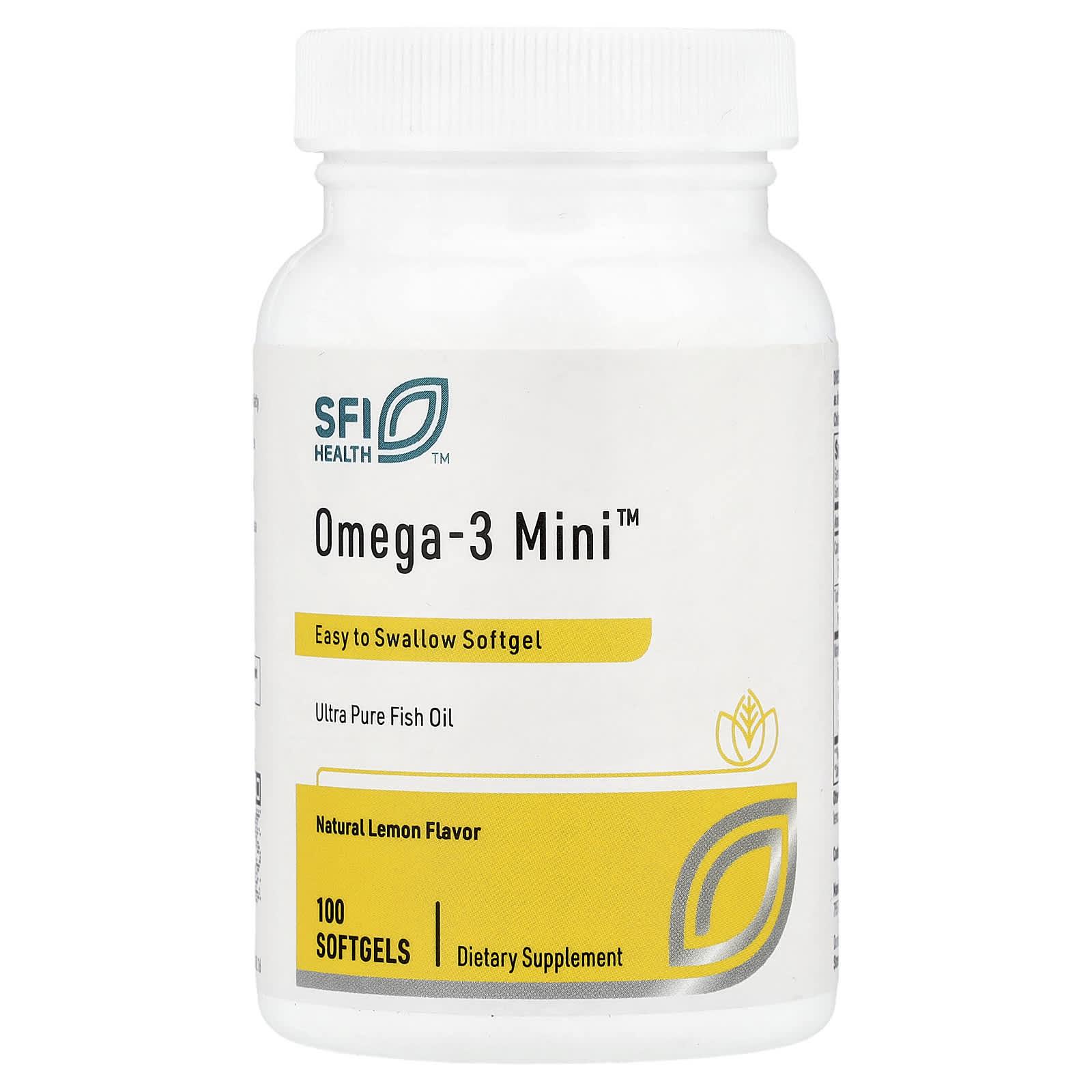 SFI Health Omega-3 Mini – Natural Lemon – 100 capsules molles — Tunisie