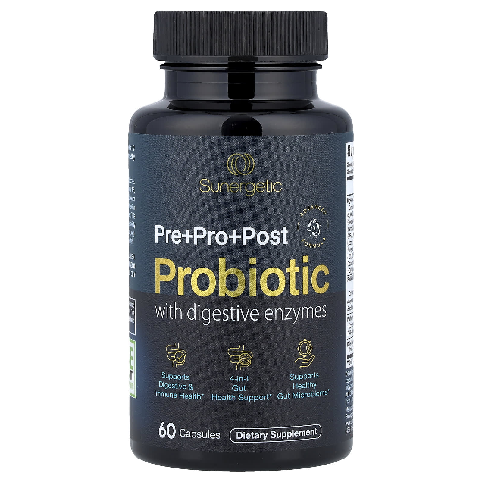 Sunergetic Probiotic With Digestive Enzymes – 60 gélules — Tunisie