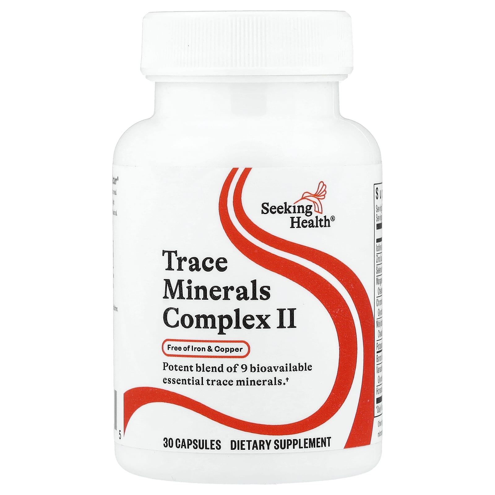 Seeking Health Trace Minerals Complex II – 30 gélules — Tunisie