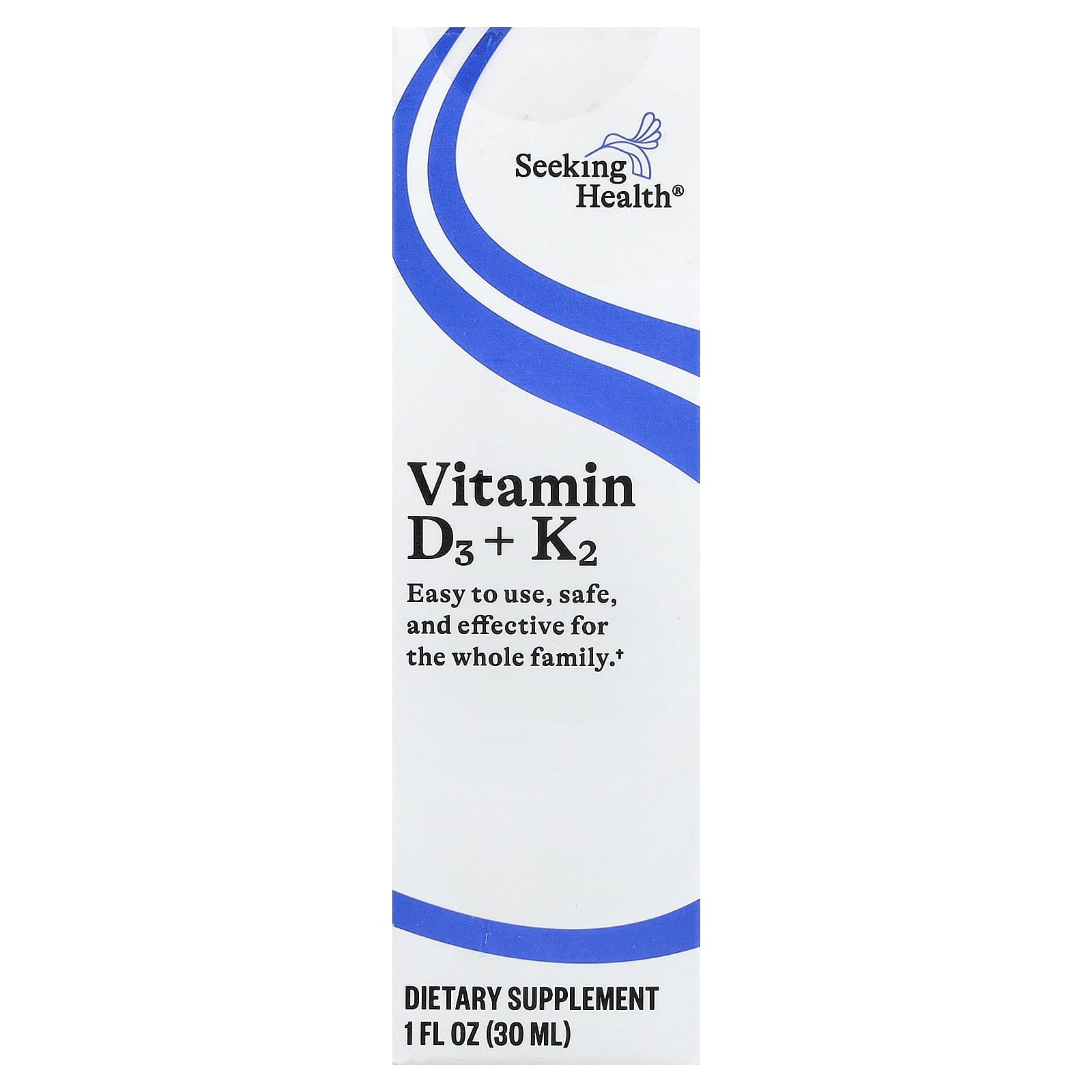 Seeking Health Vitamin D3 + K2 Drops – 30 ml — Tunisie