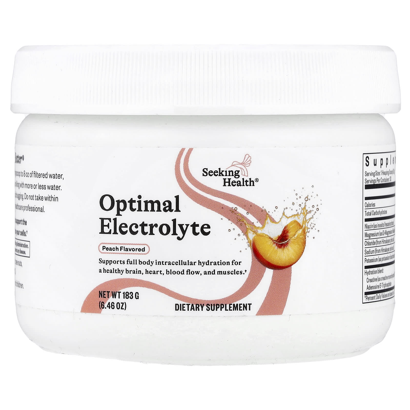 Seeking Health Optimal Electrolyte – Peach – 183 g — Tunisie
