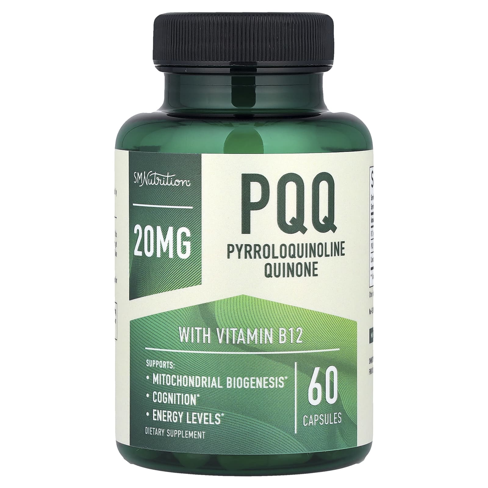SMNutrition PQQ With Vitamin B12 – 60 gélules — Tunisie