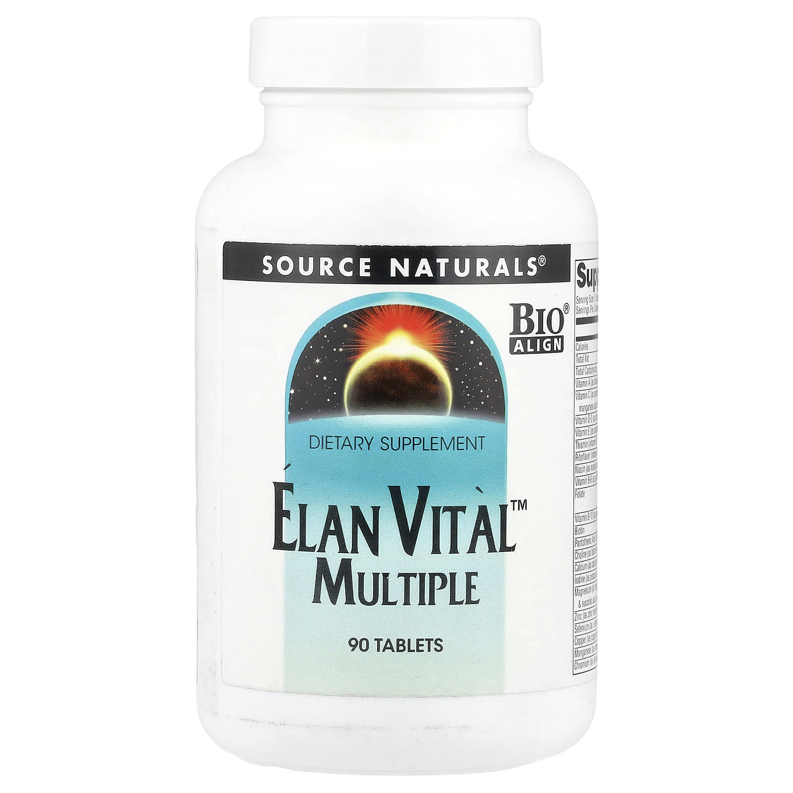 Source Naturals Elan Vital Multiple – 90 comprimés — Tunisie