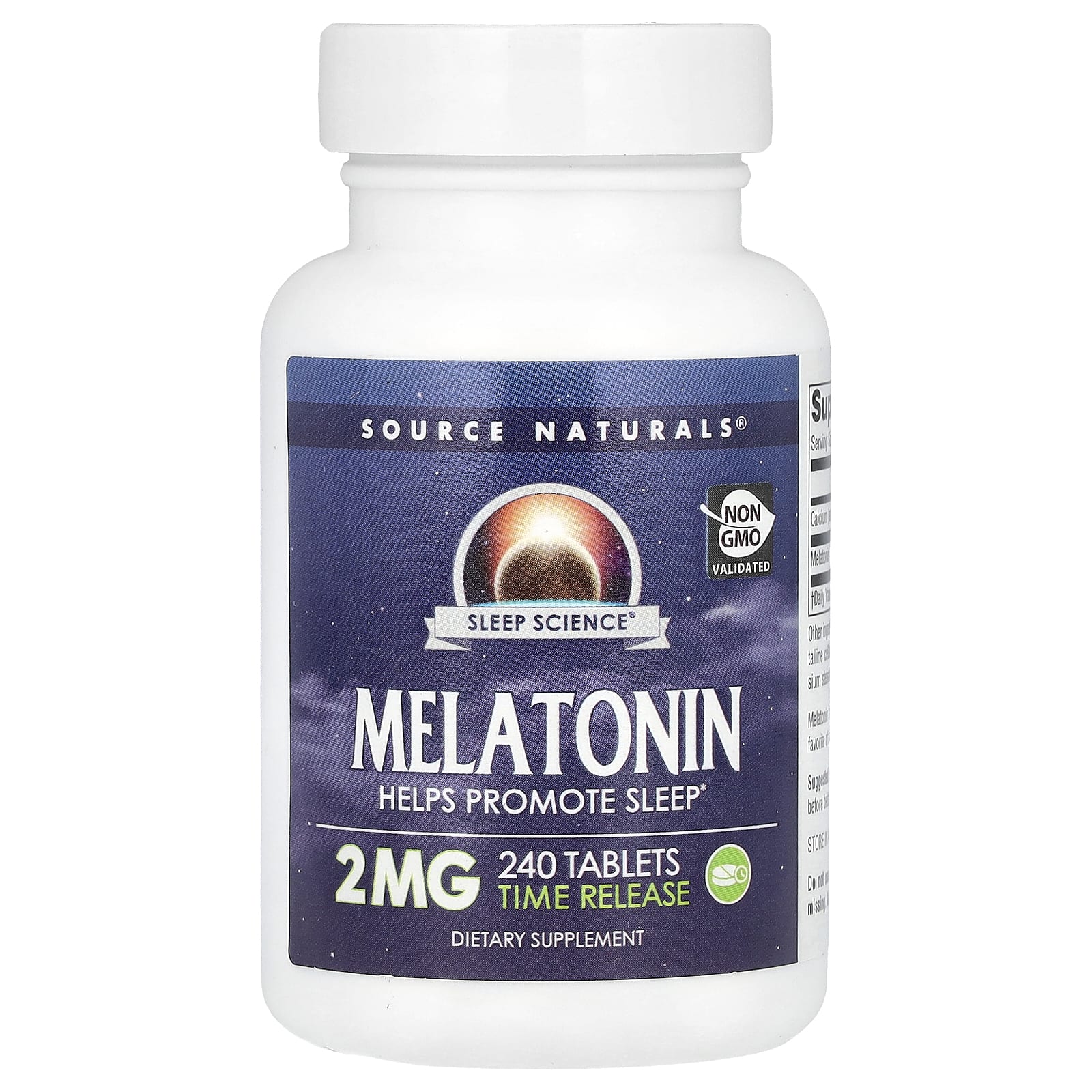 Source Naturals Sleep Science, Melatonin, Time Release – 240 comprimés — Tunisie