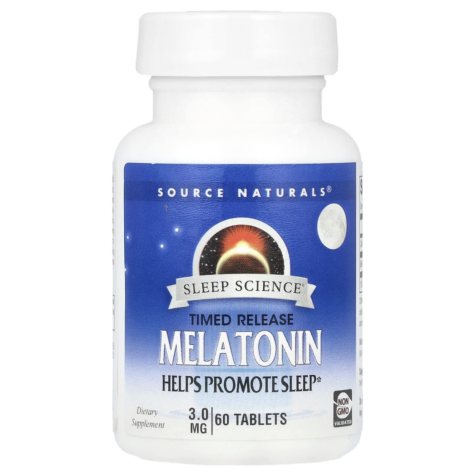 Source Naturals Sleep Science, Melatonin, Time Release – 3 mg – 60 comprimés — Tunisie