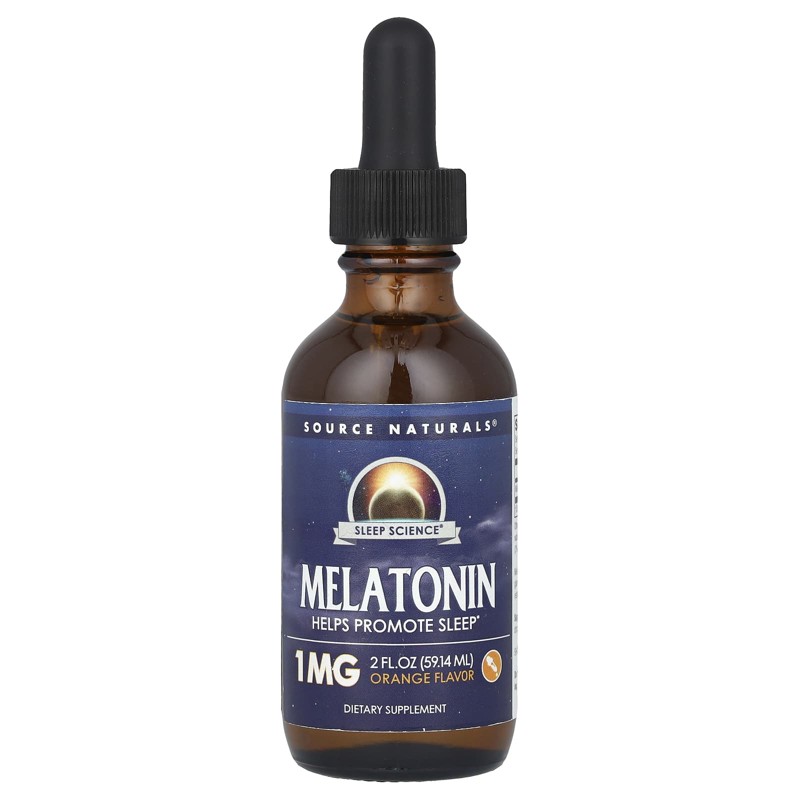Source Naturals Sleep Science, Melatonin – Orange – 59,14 ml — Tunisie