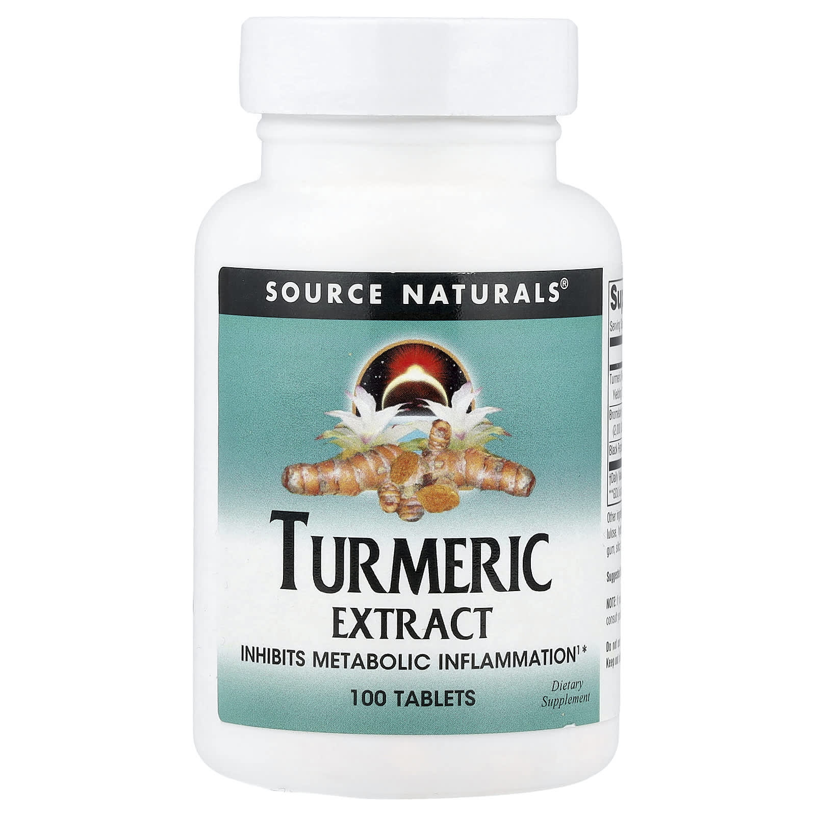 Source Naturals Turmeric Extract – 100 comprimés — Tunisie