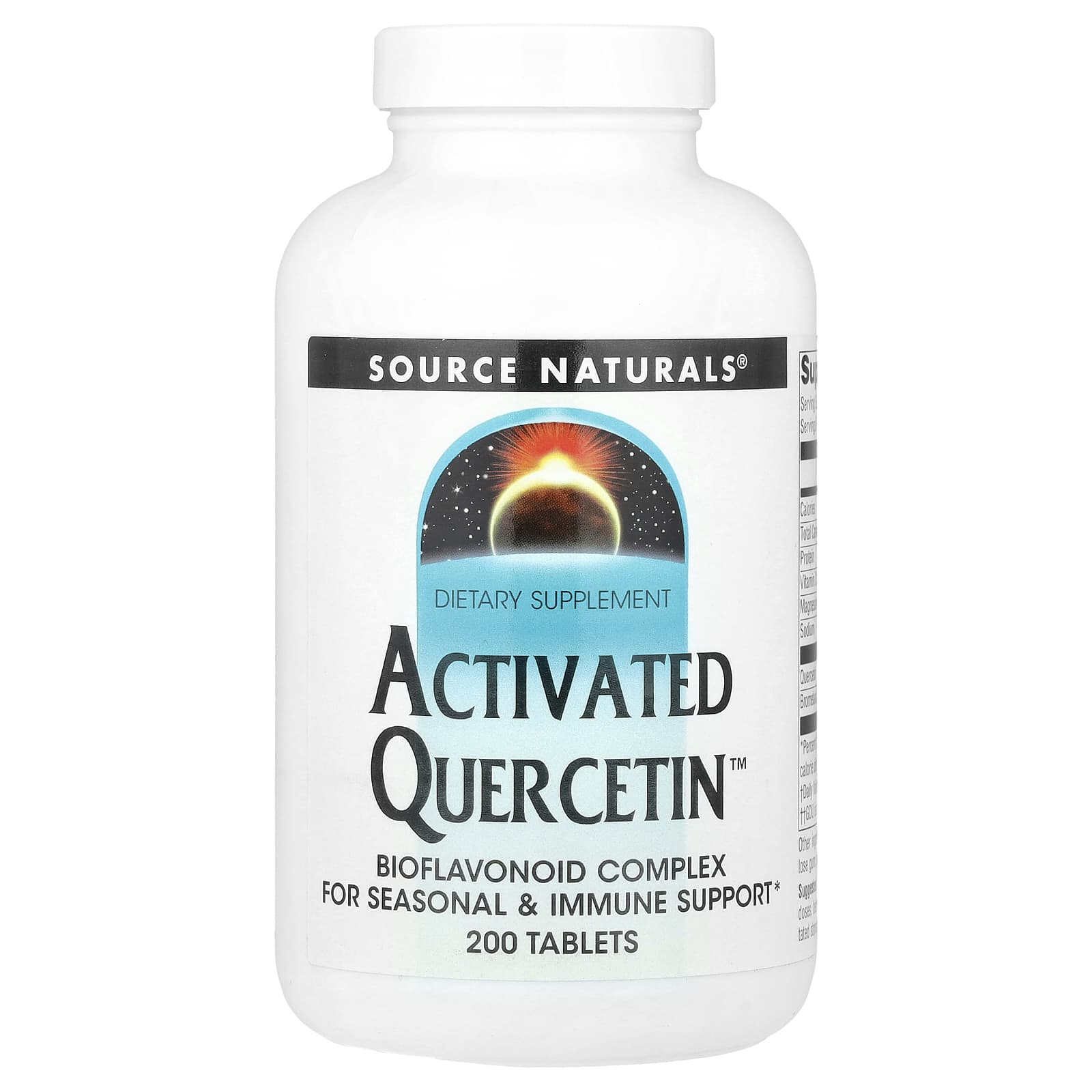 Source Naturals Activated Quercetin – 200 comprimés — Tunisie
