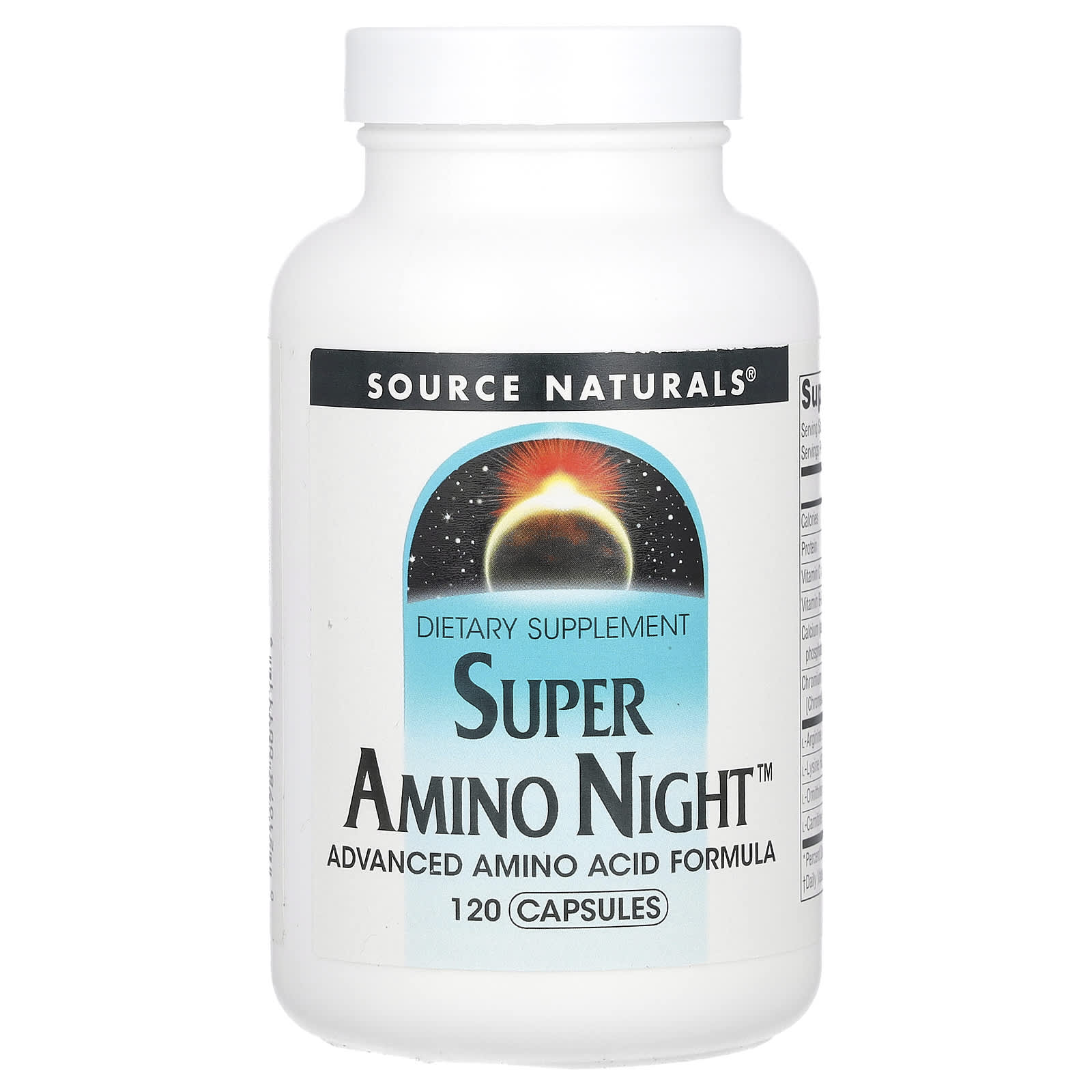 Source Naturals Super Amino Night – 120 gélules — Tunisie