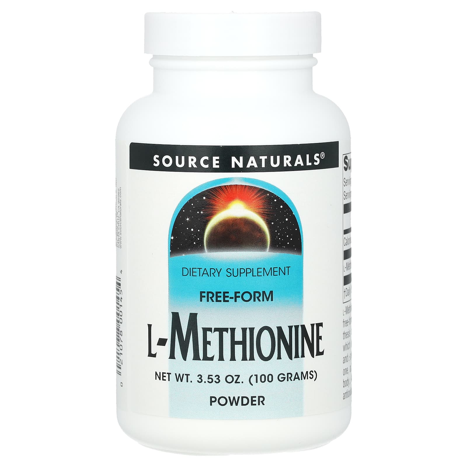 Source Naturals L-Methionine Powder – 100 g — Tunisie