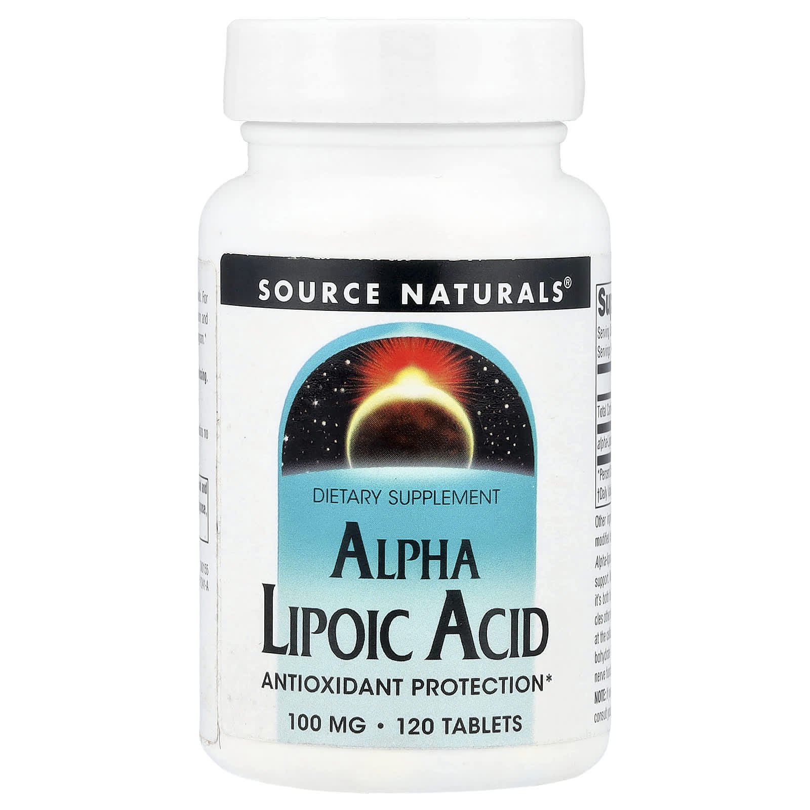 Source Naturals Alpha Lipoic Acid – 100 mg – 120 comprimés — Tunisie