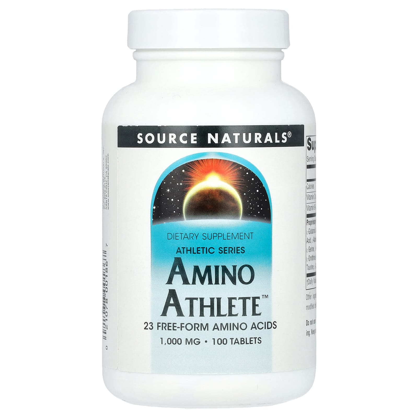 Source Naturals Athletic Series, Amino Athlete – 100 comprimés — Tunisie