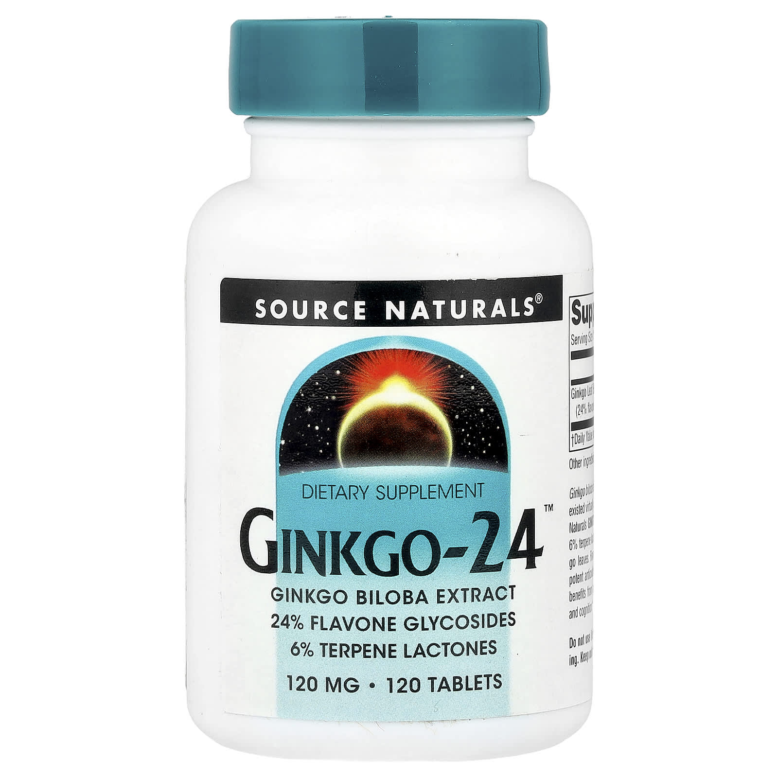 Source Naturals Ginkgo-24 – 120 comprimés — Tunisie