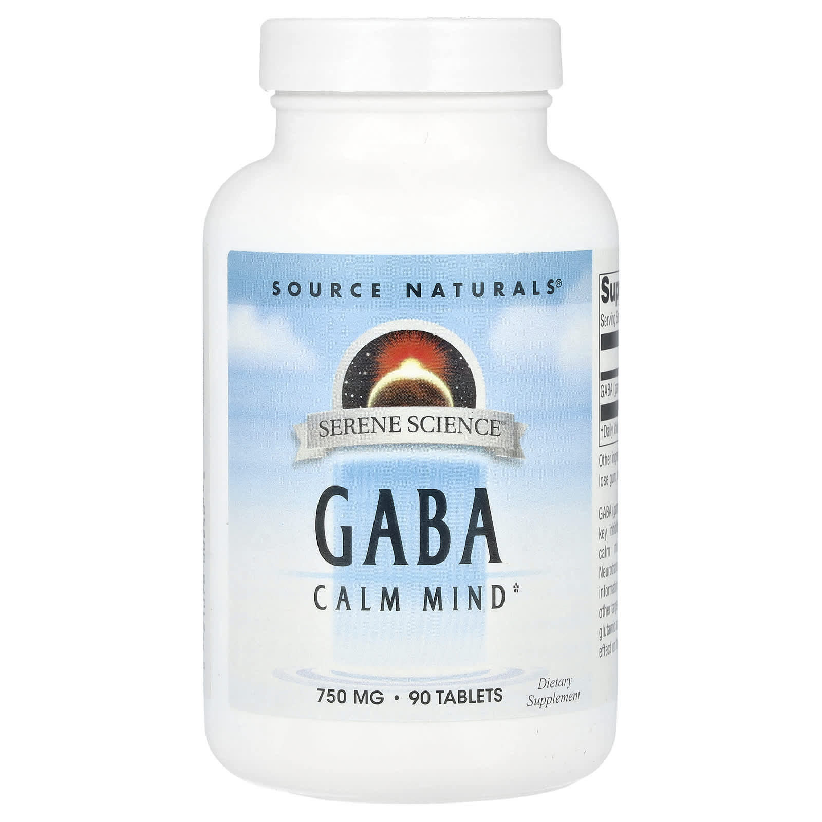 Source Naturals Serene Science, GABA – 90 comprimés — Tunisie