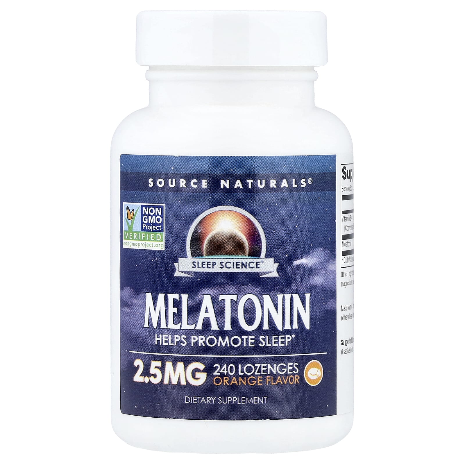 Source Naturals Sleep Science, Melatonin – Orange – 240 pastilles — Tunisie