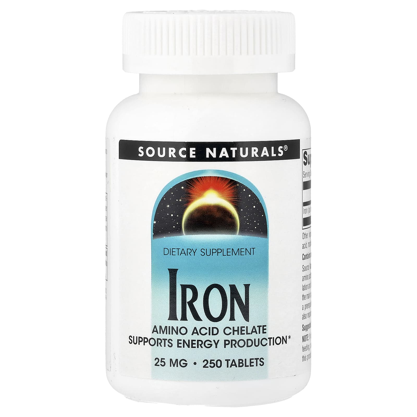 Source Naturals Iron – 250 comprimés — Tunisie