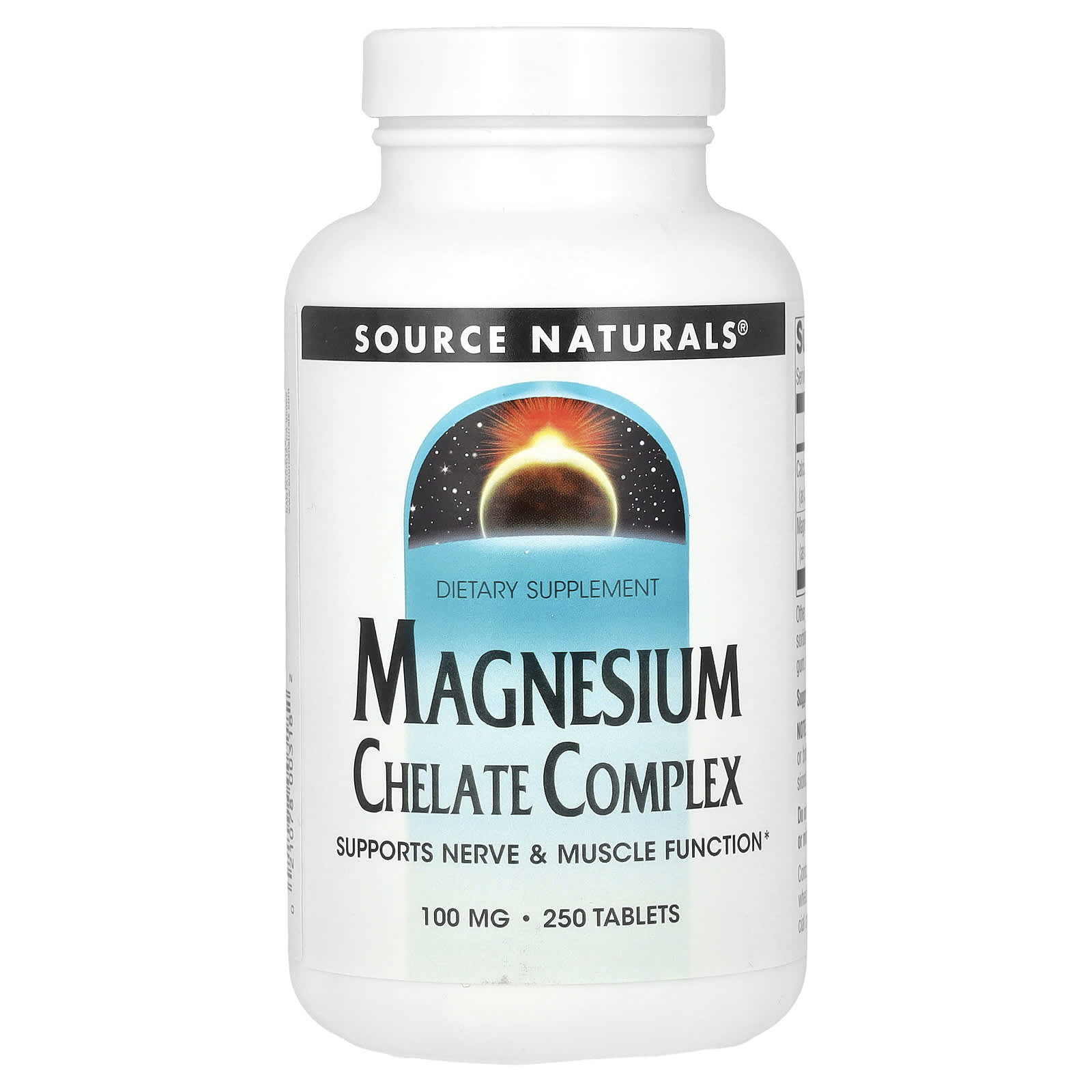 Source Naturals Magnesium Chelate Complex – 250 comprimés — Tunisie