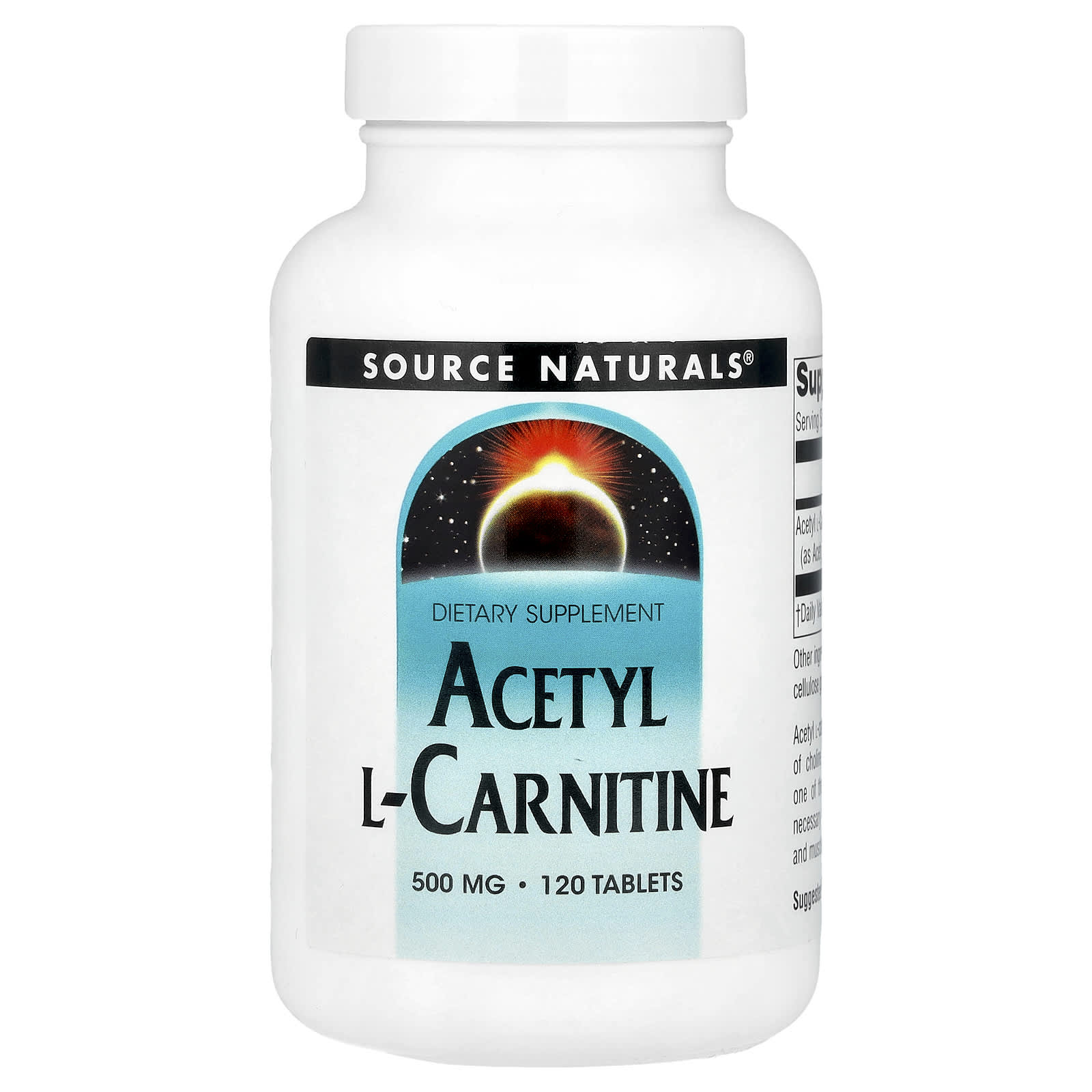Source Naturals Acetyl L-Carnitine – 120 comprimés — Tunisie