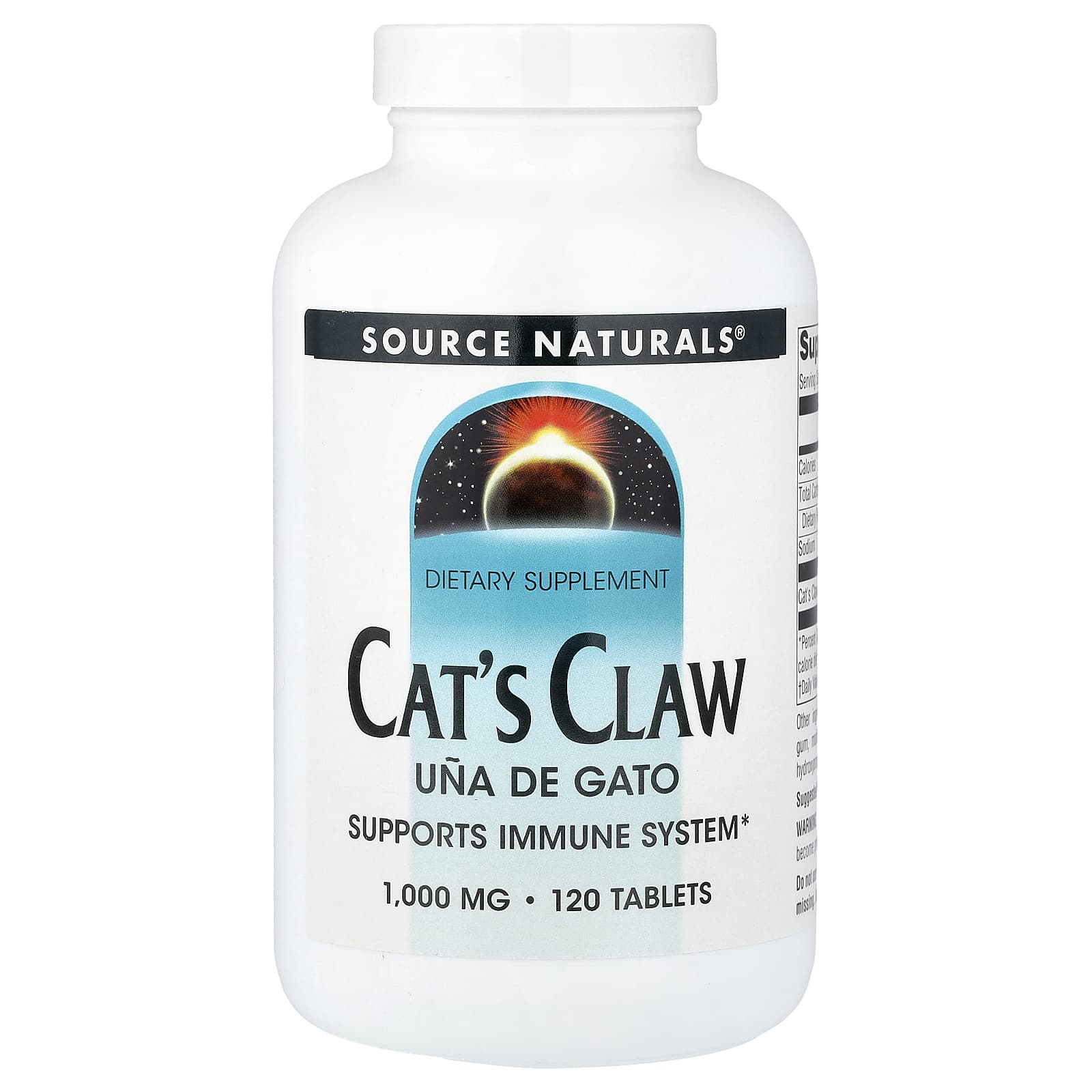 Source Naturals Cat's Claw – 120 comprimés — Tunisie
