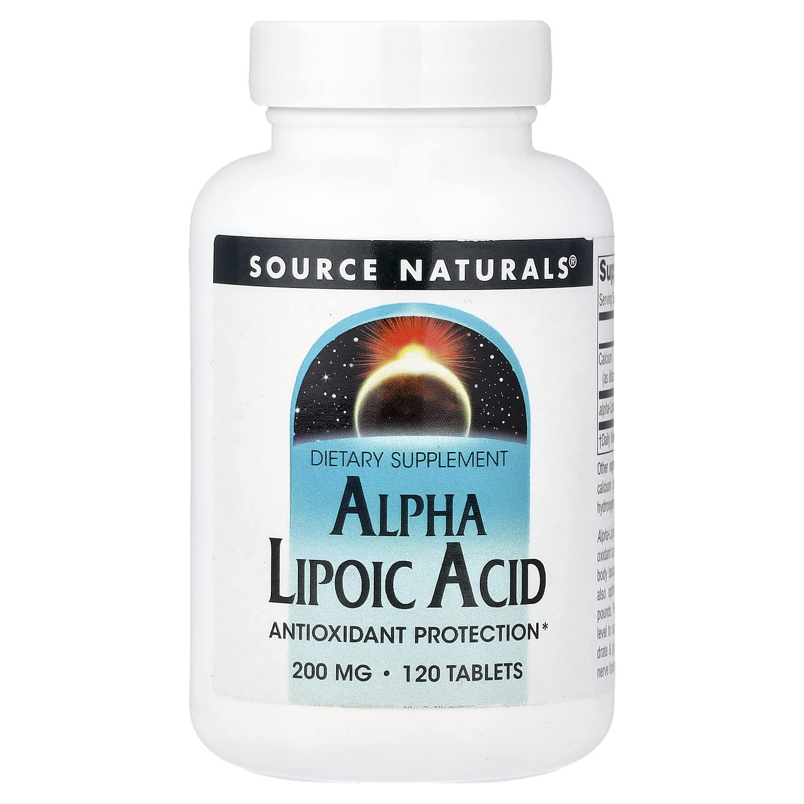 Source Naturals Alpha Lipoic Acid – 200 mg – 120 comprimés — Tunisie