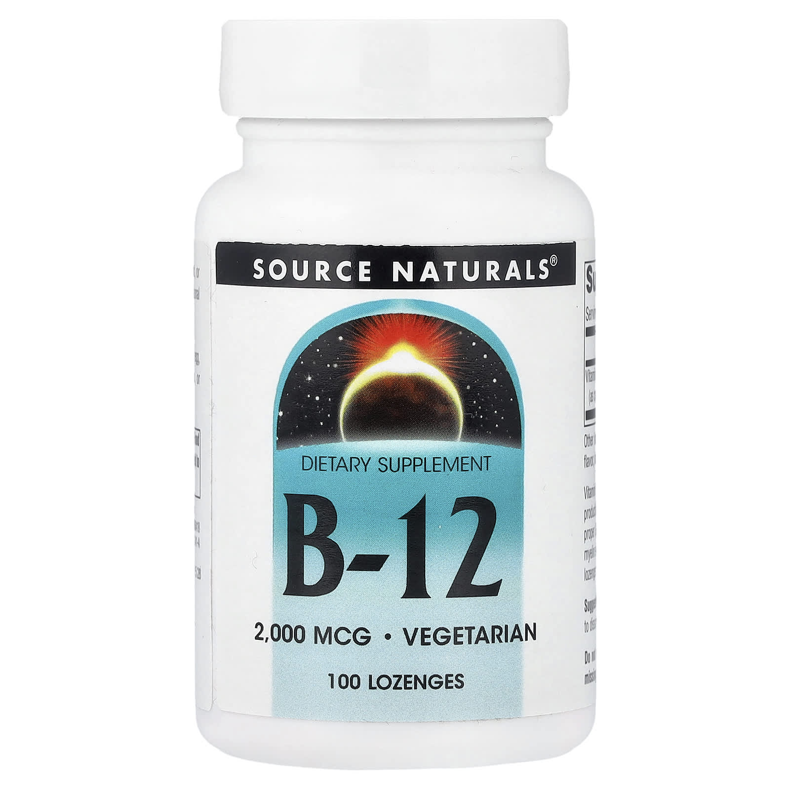 Source Naturals Vitamin B-12 – 100 pastilles — Tunisie