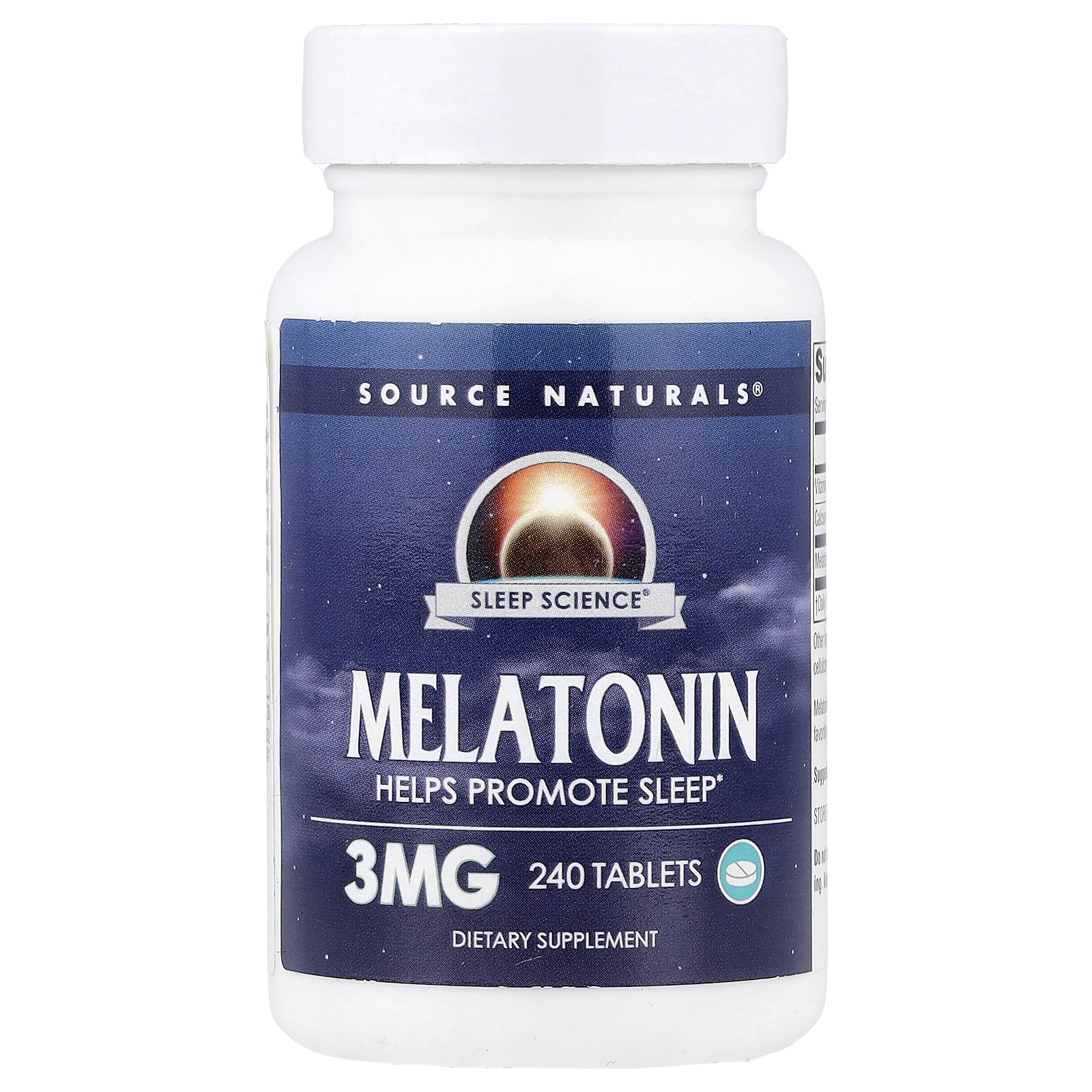 Source Naturals Sleep Science, Melatonin – 240 comprimés — Tunisie