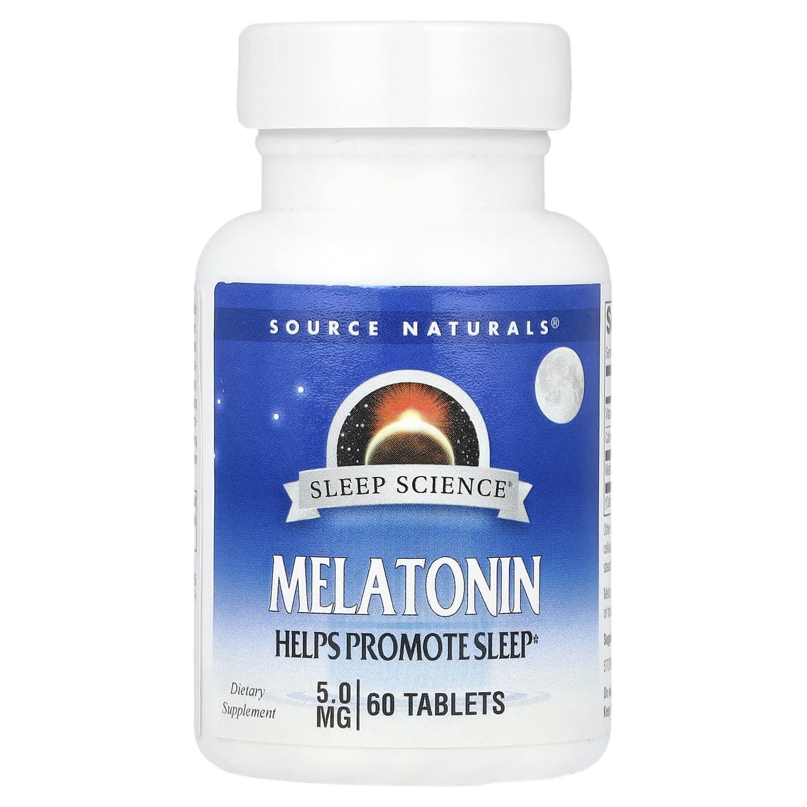 Source Naturals Sleep Science, Melatonin – 60 comprimés — Tunisie