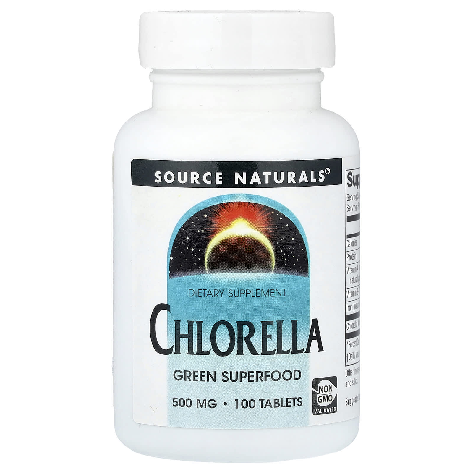 Source Naturals Chlorella – 100 comprimés — Tunisie