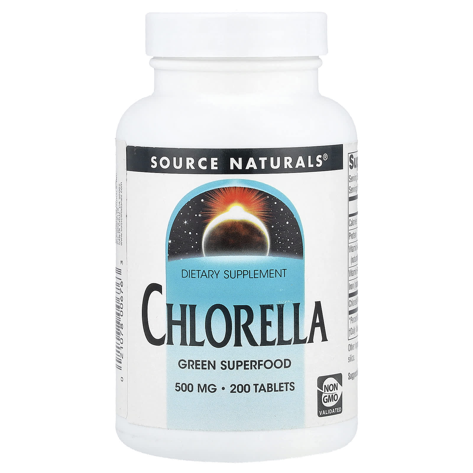 Source Naturals Chlorella – 200 comprimés — Tunisie
