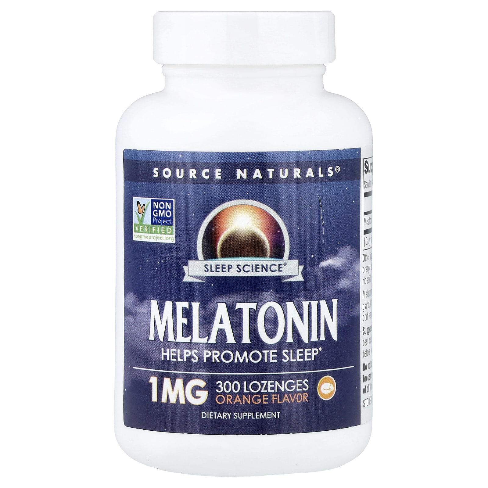 Source Naturals Sleep Science, Melatonin – Orange – 300 pastilles — Tunisie