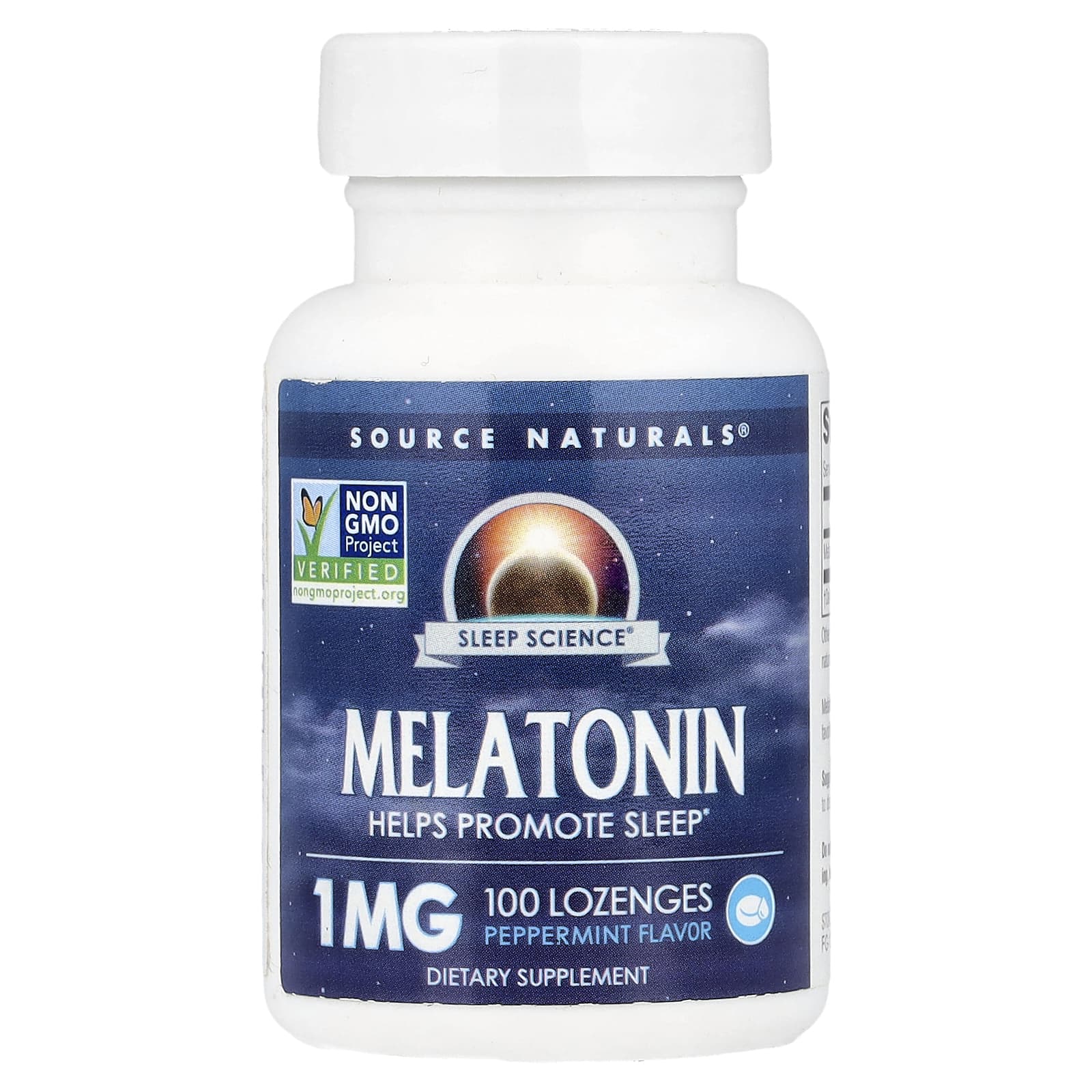 Source Naturals Sleep Science, Melatonin – Peppermint – 100 pastilles — Tunisie