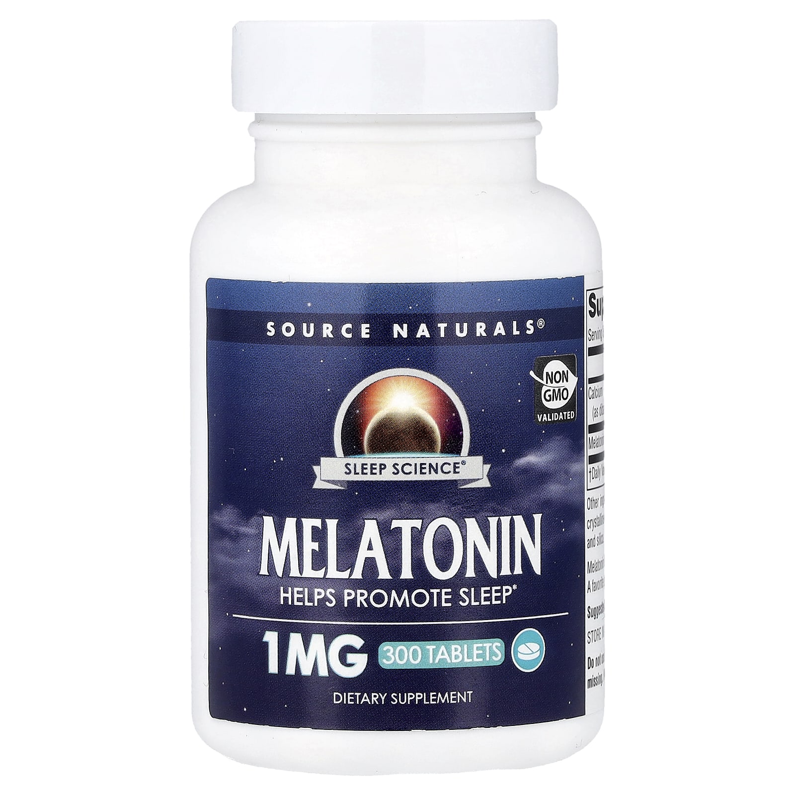 Source Naturals Sleep Science, Melatonin – 300 comprimés — Tunisie
