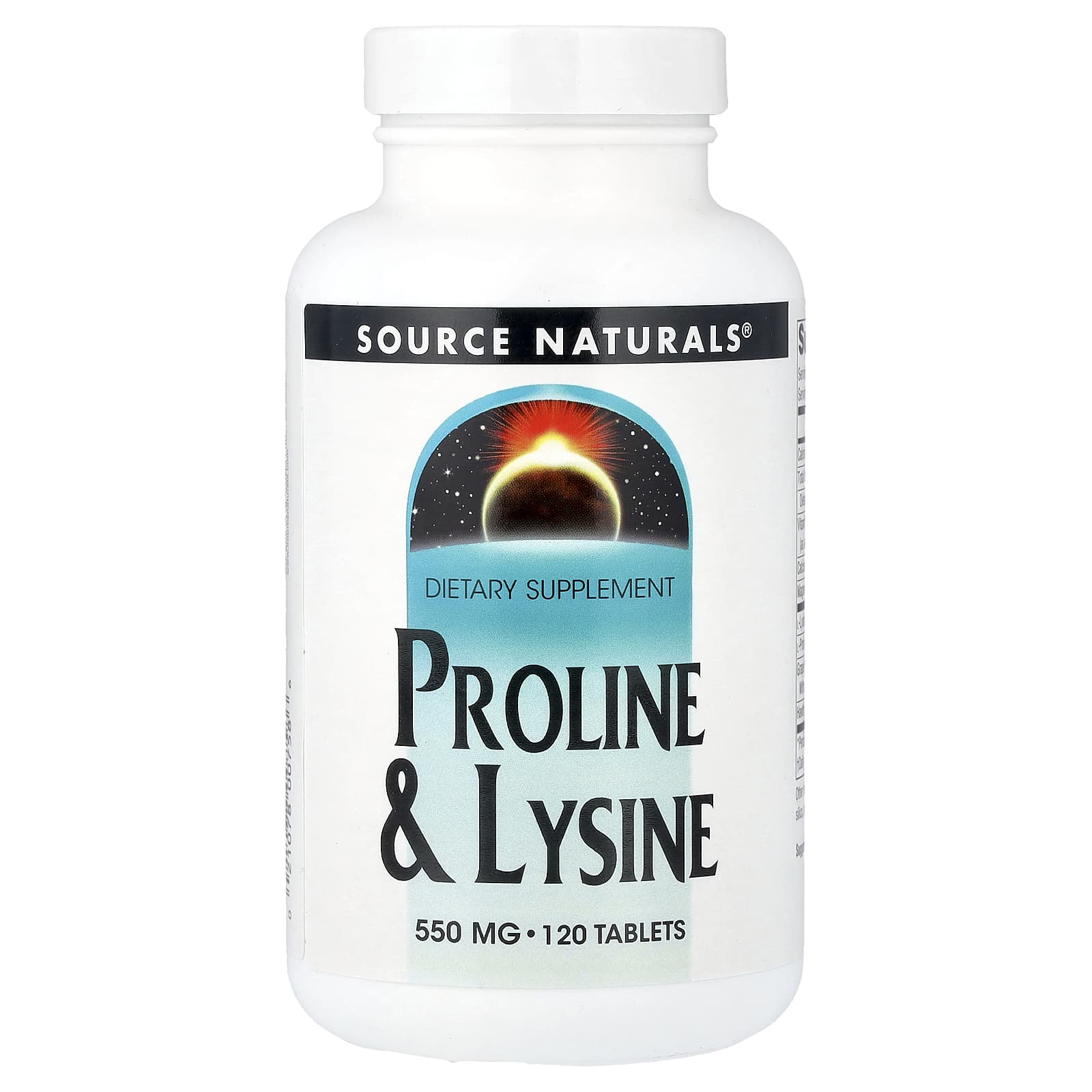 Source Naturals Proline & Lysine – 120 comprimés — Tunisie