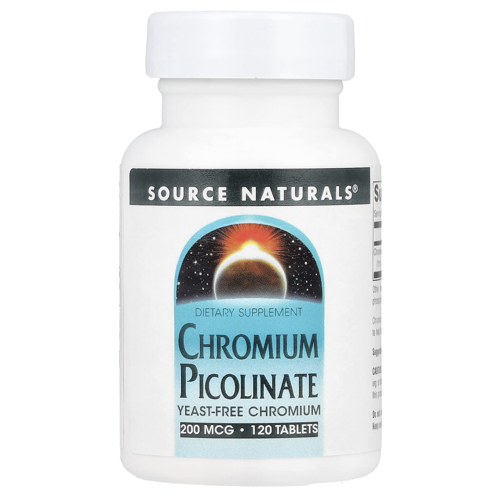 Source Naturals Chromium Picolinate – 120 comprimés — Tunisie