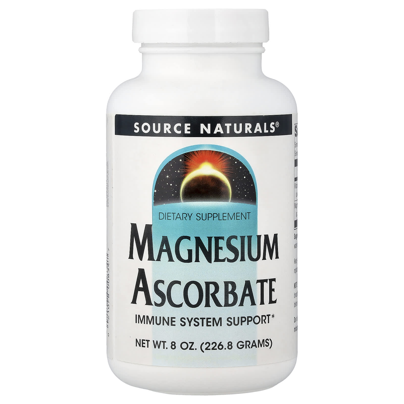 Source Naturals Magnesium Ascorbate – 226,8 g — Tunisie