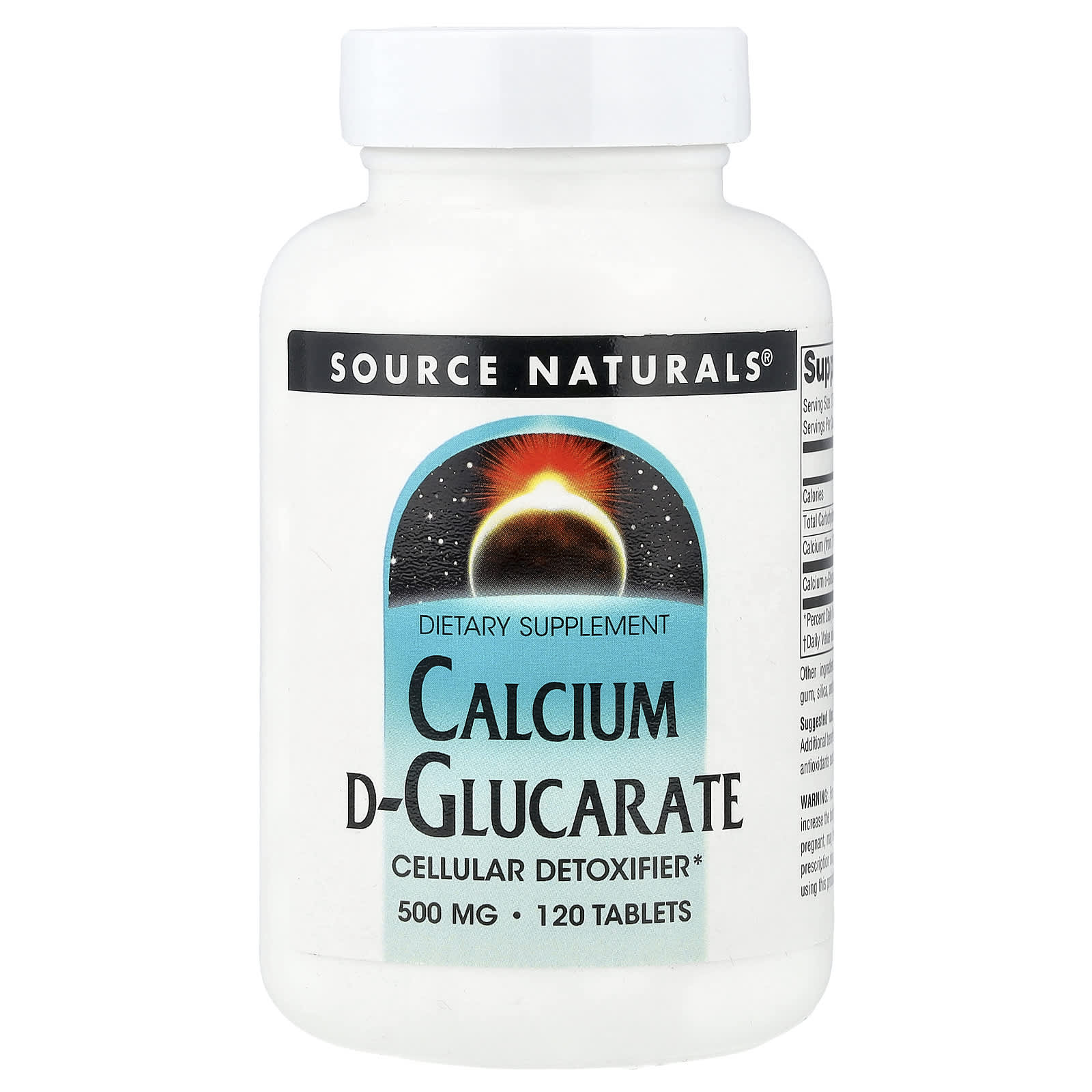 Source Naturals Calcium D-Glucarate – 120 comprimés — Tunisie