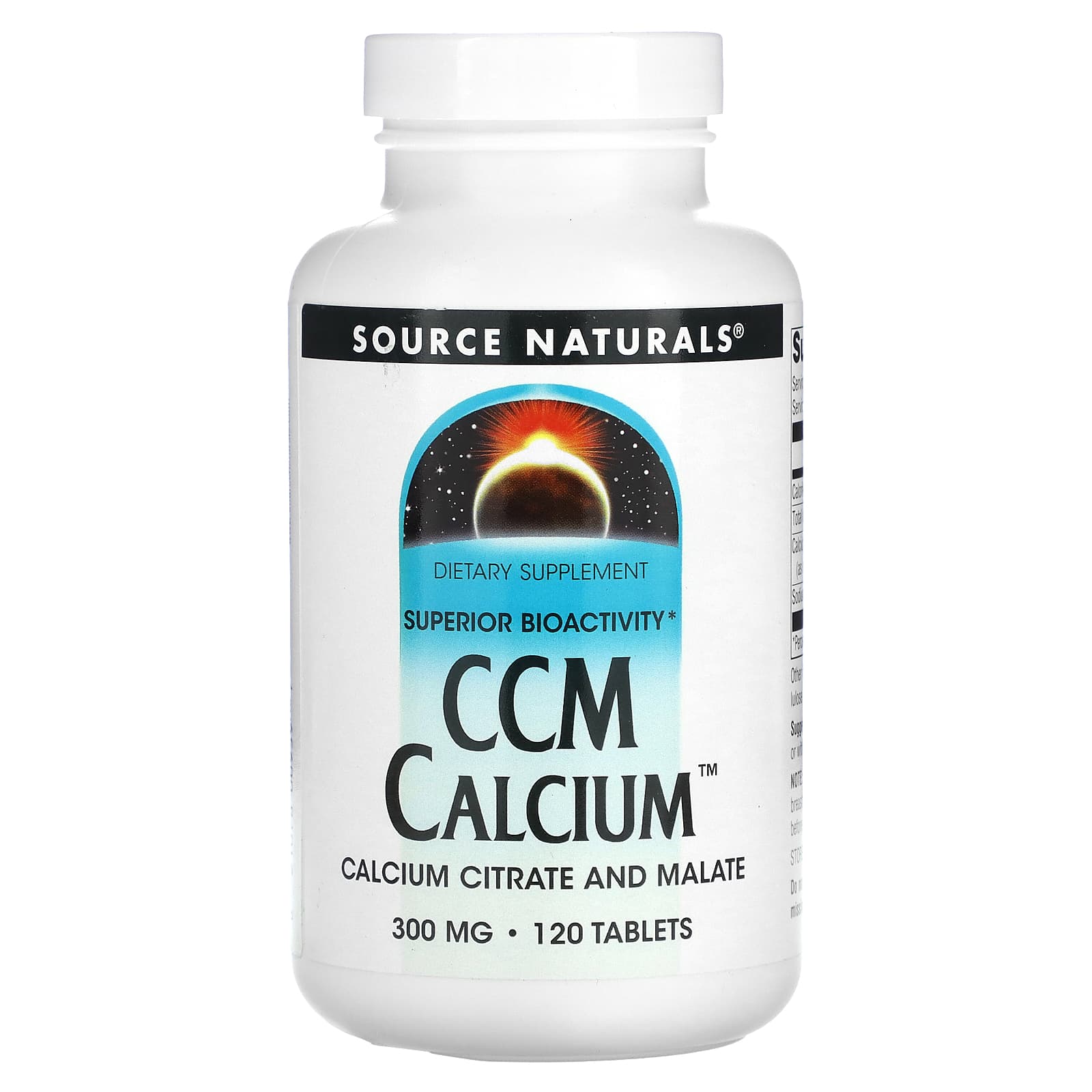 Source Naturals CCM Calcium – 120 comprimés — Tunisie