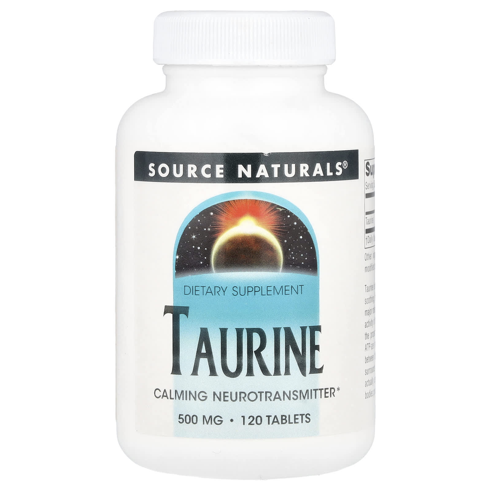 Source Naturals Taurine – 120 comprimés — Tunisie