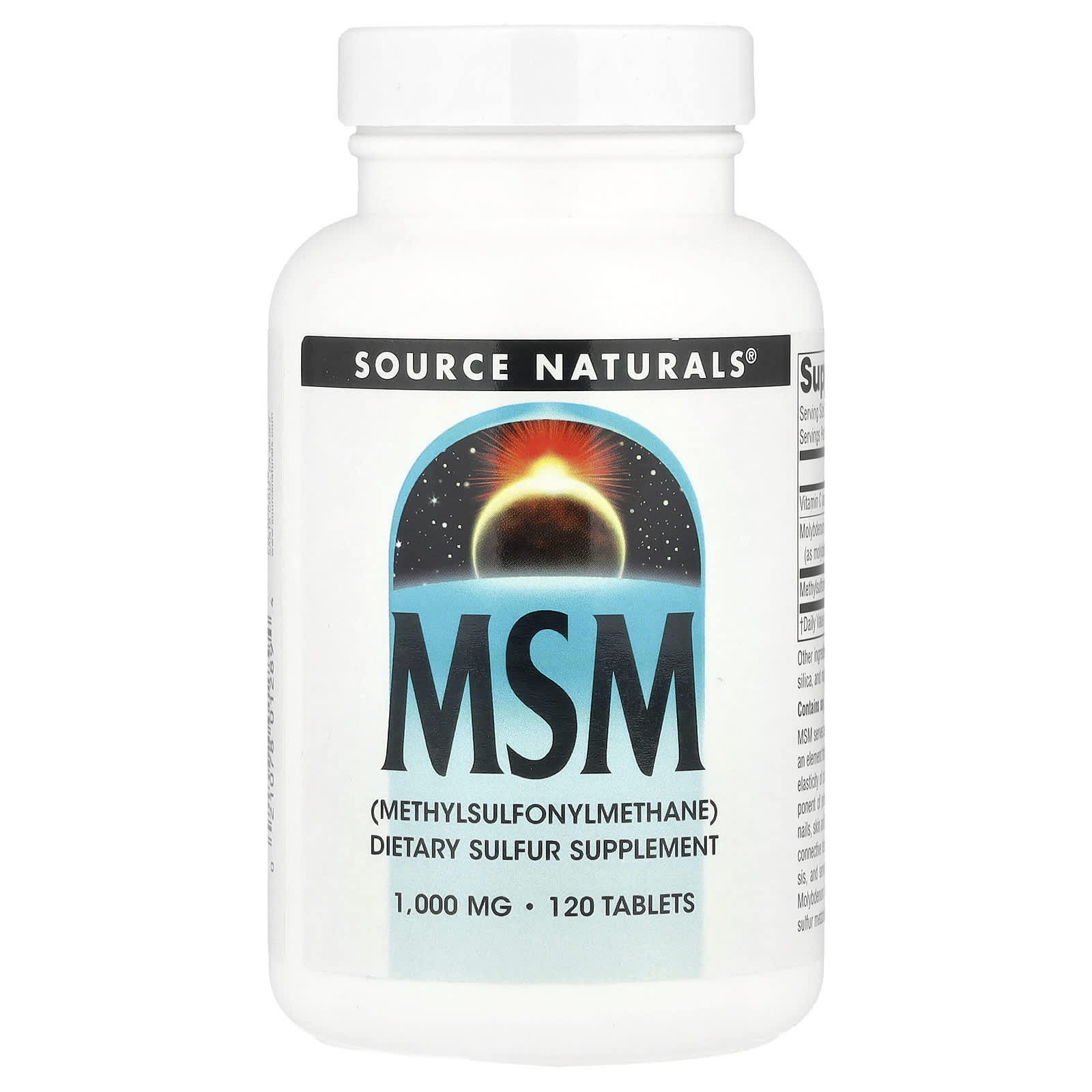 Source Naturals MSM – 120 comprimés — Tunisie