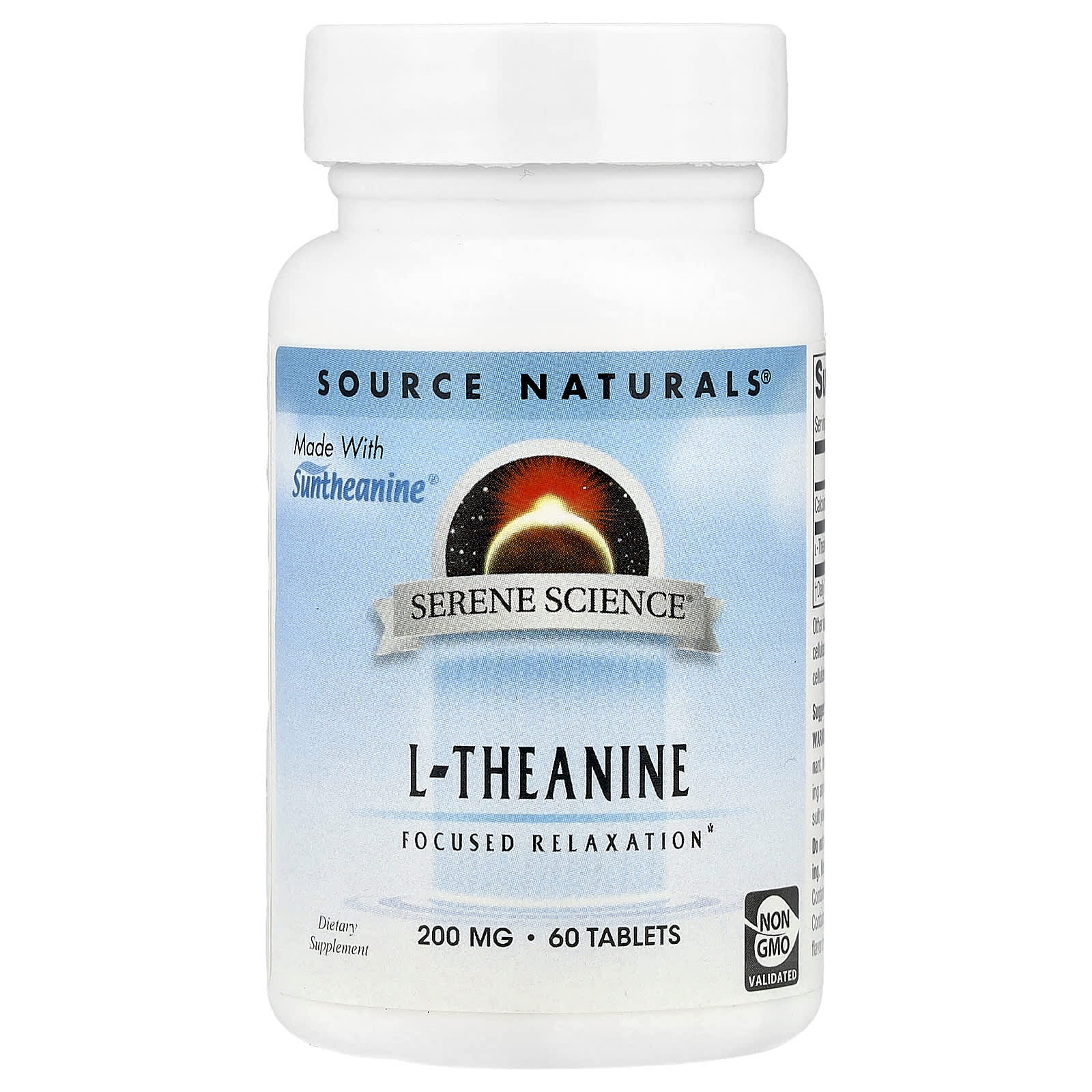 Source Naturals Serene Science, L-Theanine – 60 comprimés — Tunisie