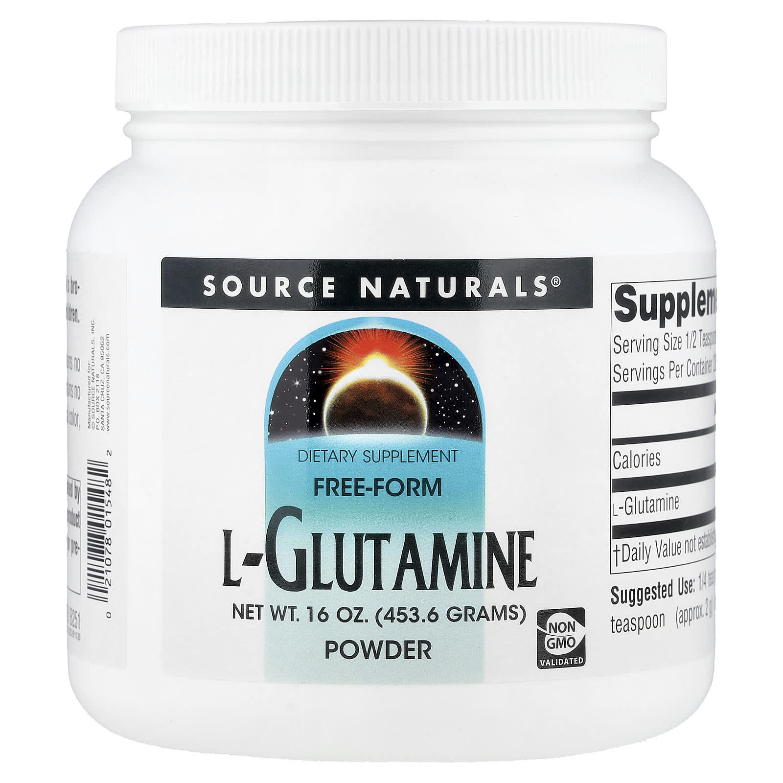 Source Naturals Free-Form L-Glutamine Powder – 453,6 g — Tunisie