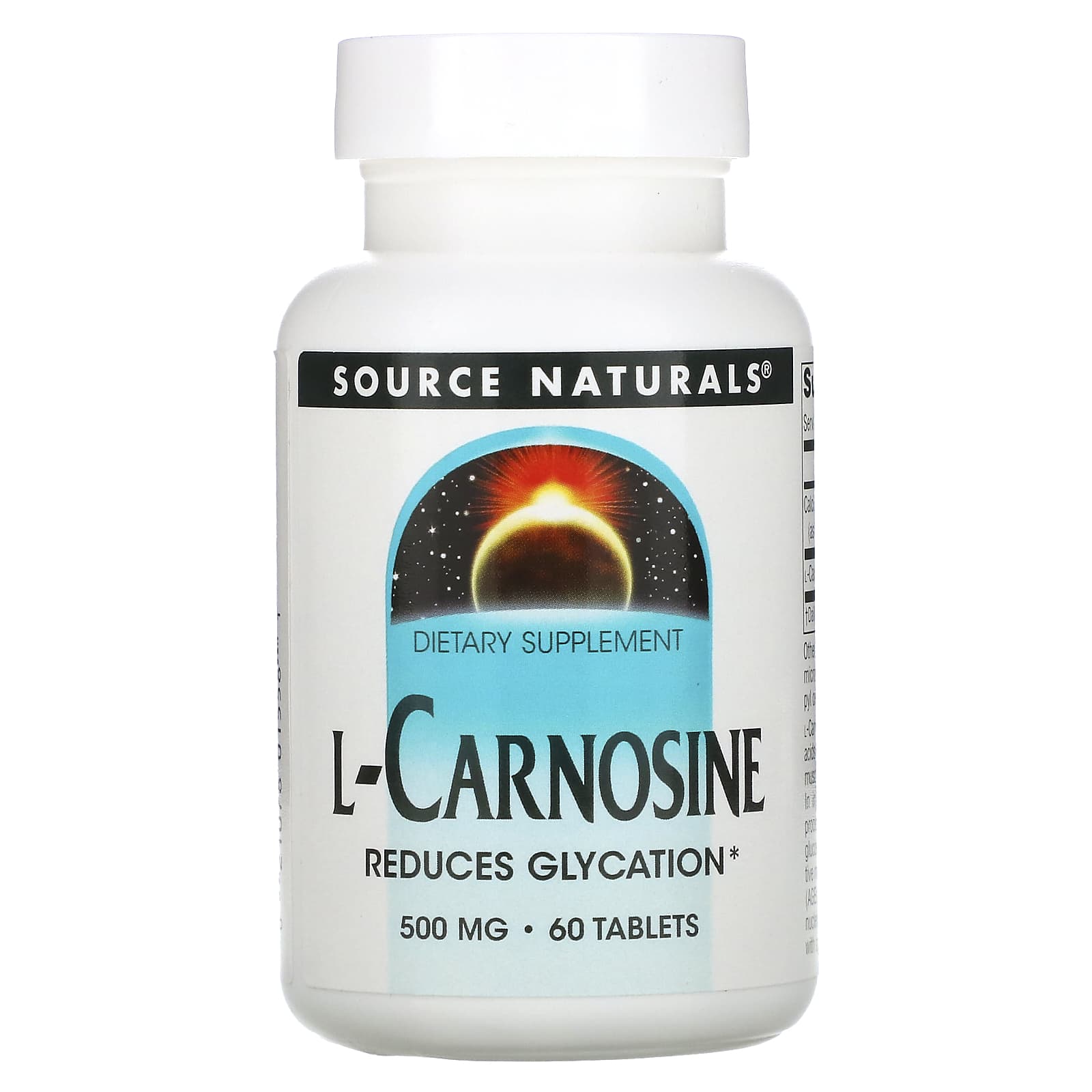 Source Naturals L-Carnosine – 60 comprimés — Tunisie