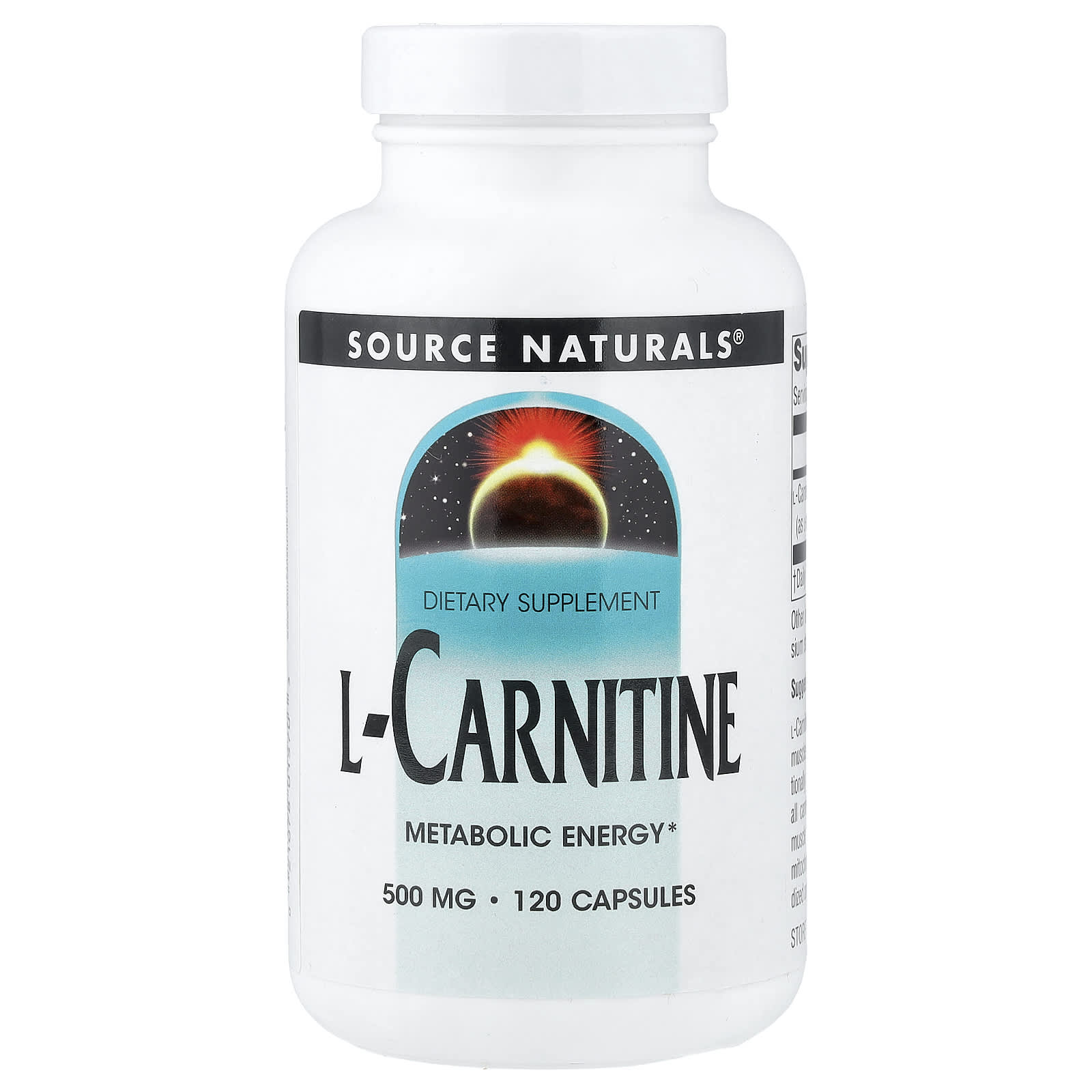 Source Naturals L-Carnitine – 120 gélules — Tunisie