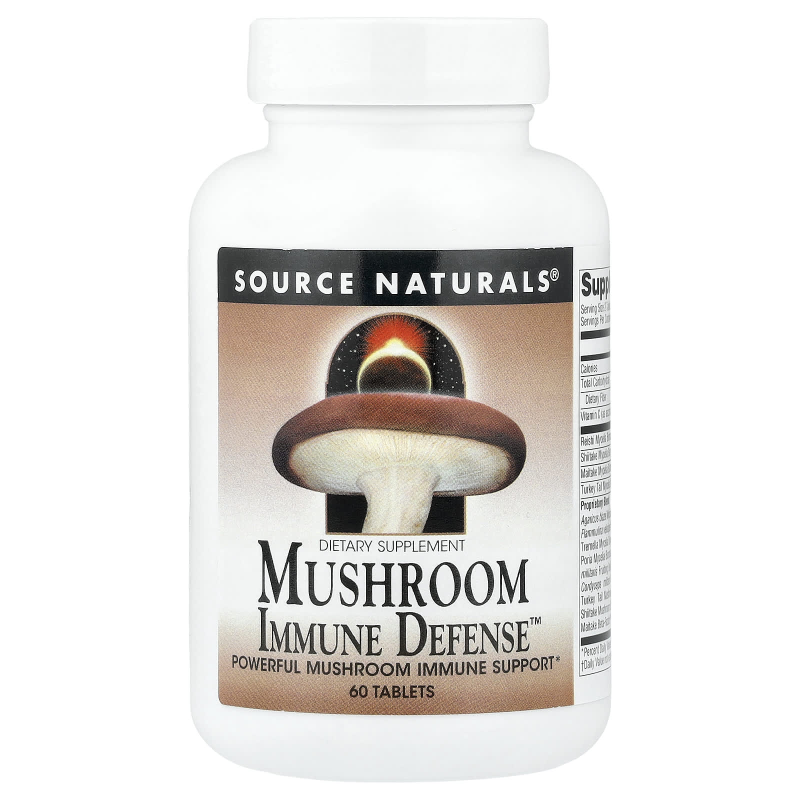 Source Naturals Mushroom Immune Defense – 60 comprimés — Tunisie