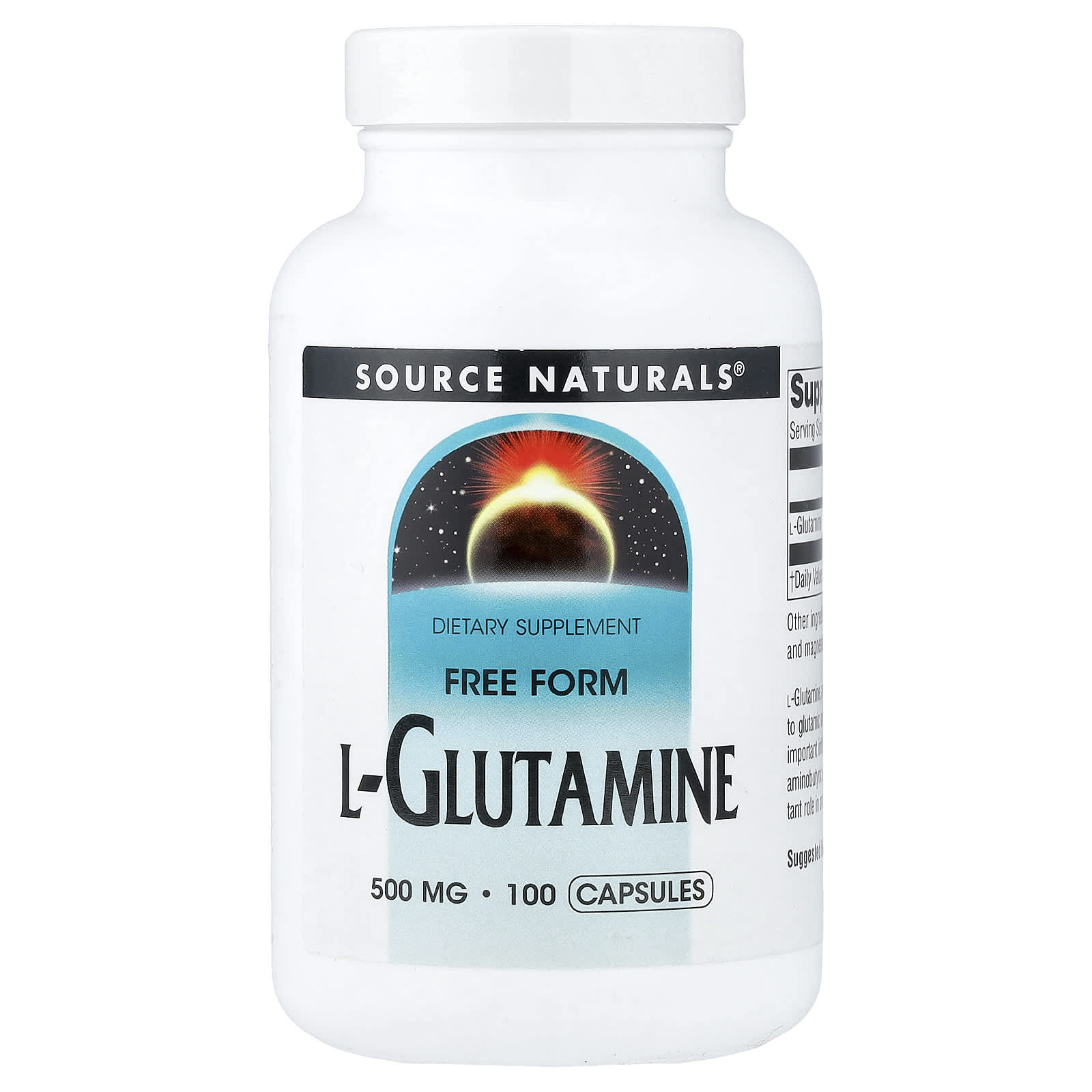 Source Naturals L-Glutamine – 100 gélules — Tunisie
