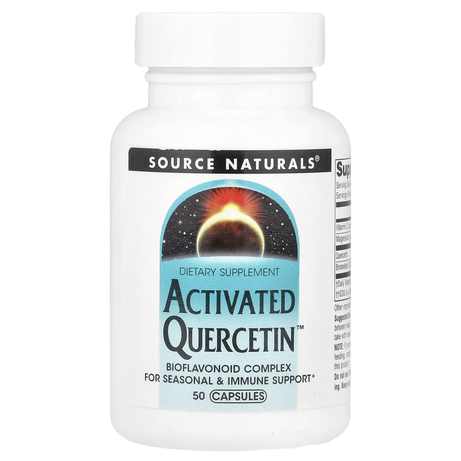 Source Naturals Activated Quercetin – 50 gélules — Tunisie