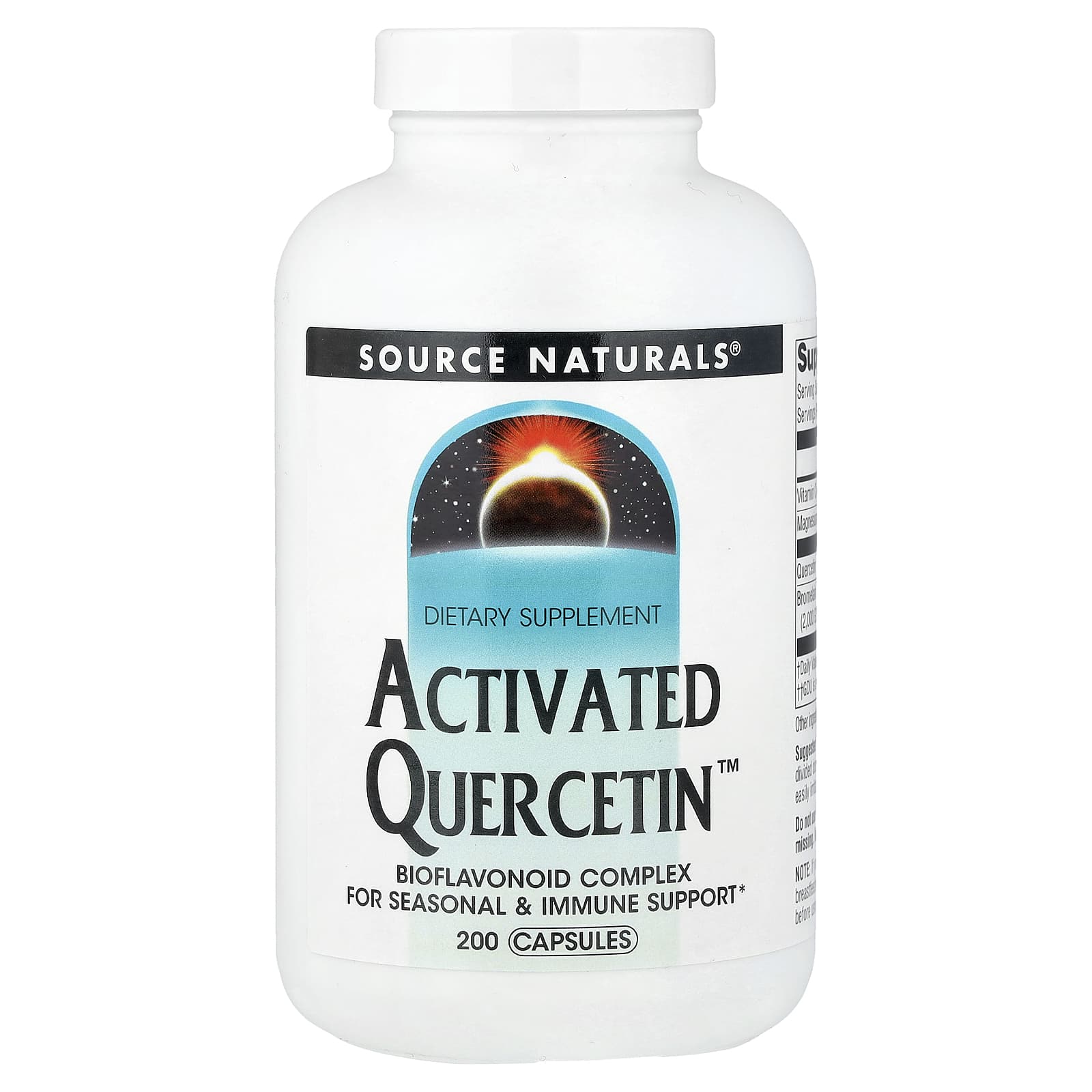 Source Naturals Activated Quercetin – 200 gélules — Tunisie