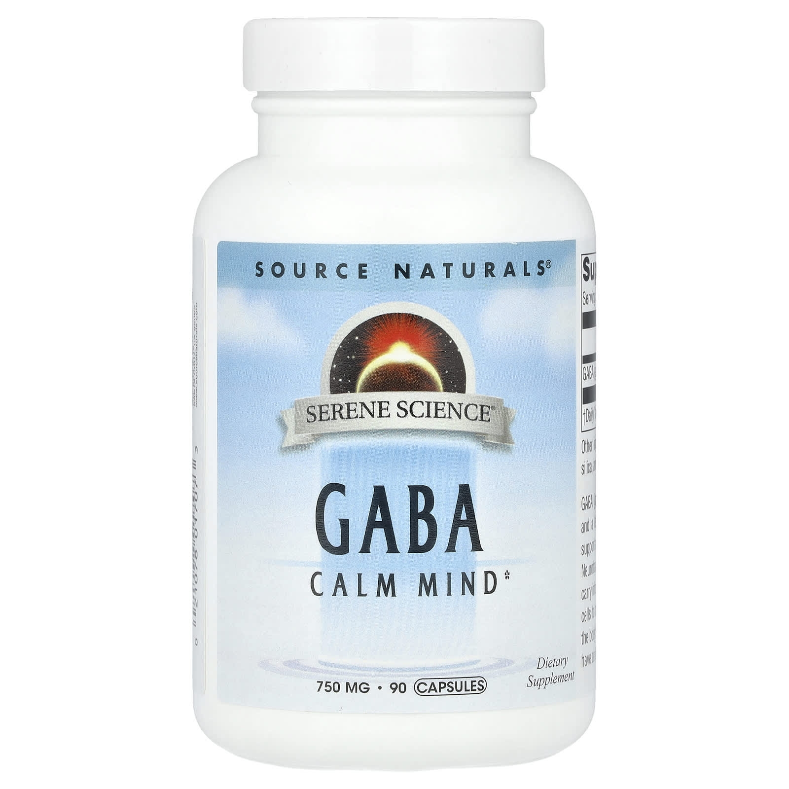 Source Naturals Serene Science, GABA – 90 gélules — Tunisie